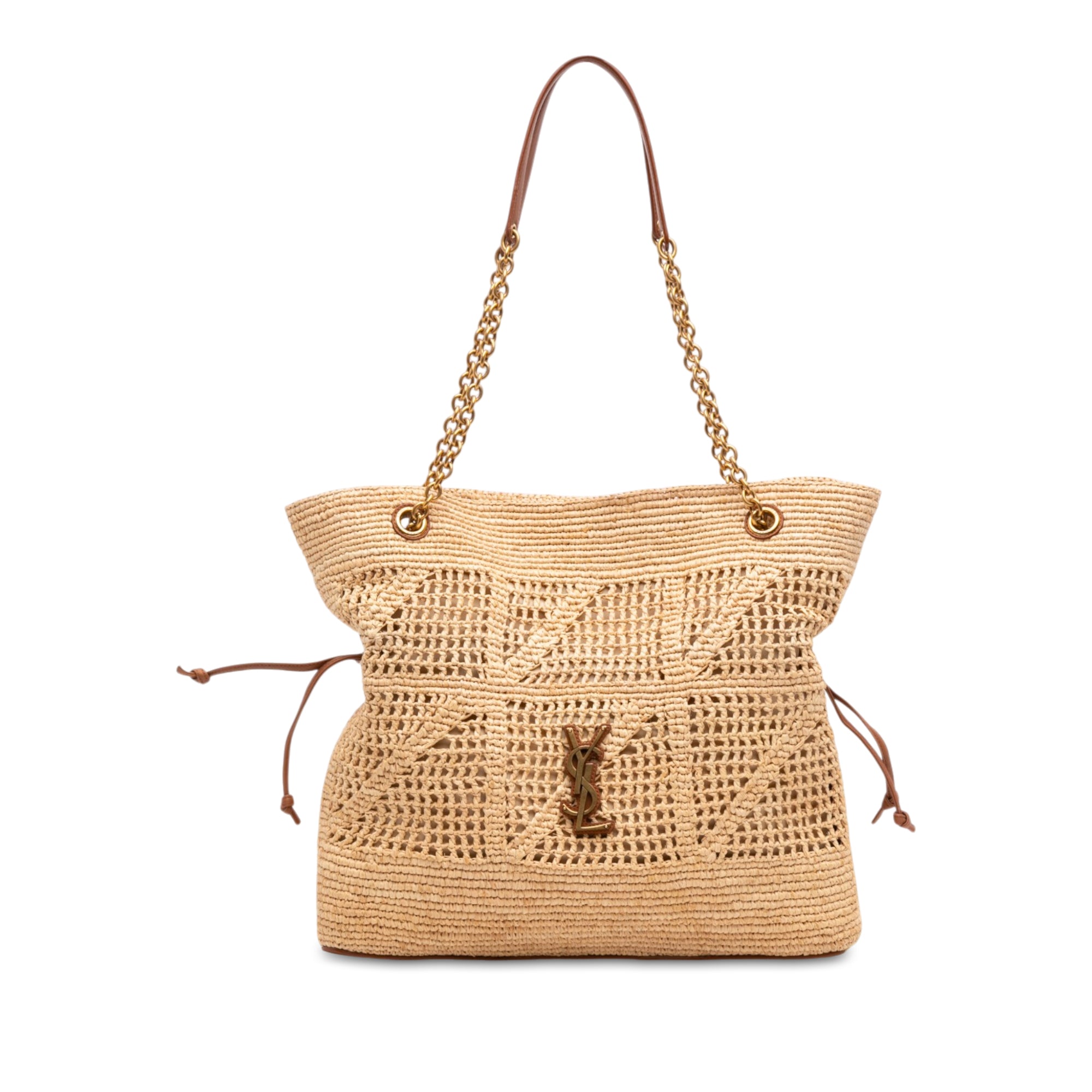 Saint Laurent Raffia Jamie Shopping Tote - image 1