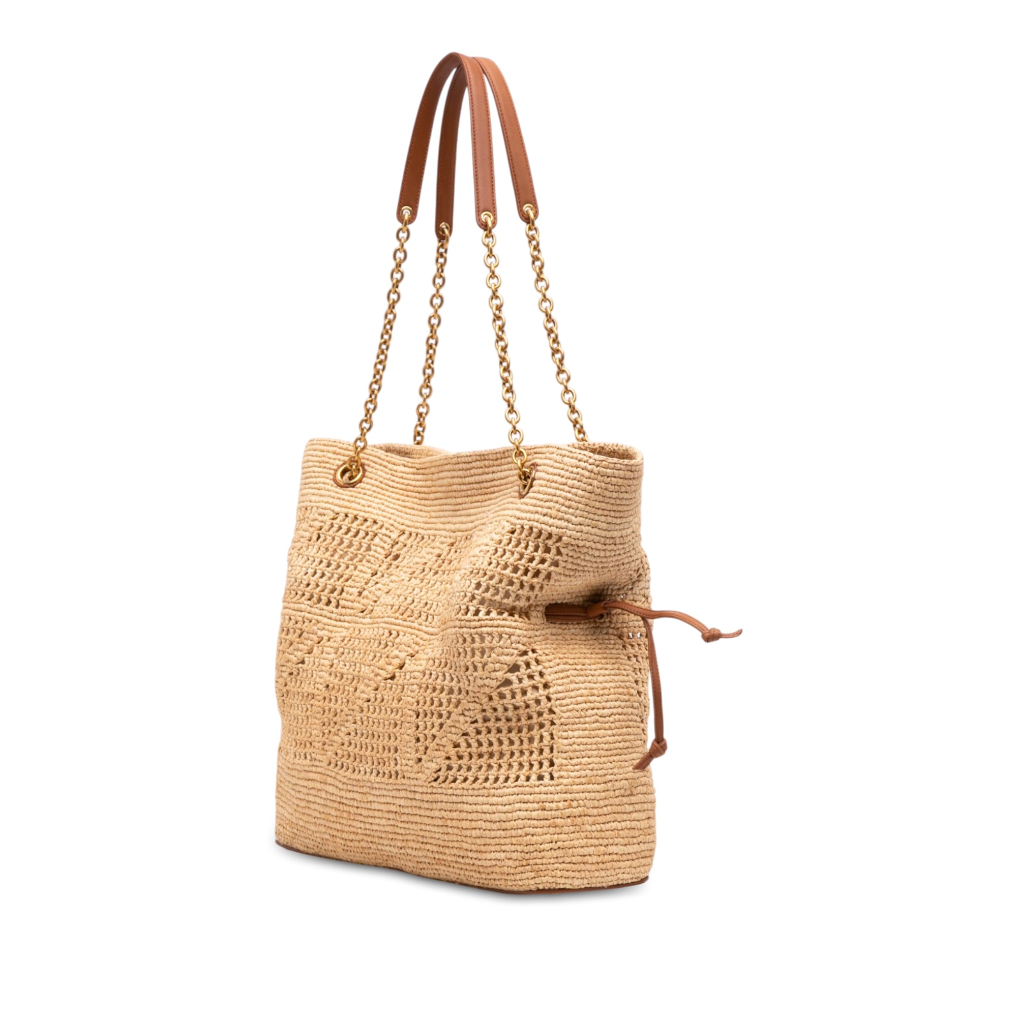 Saint Laurent Raffia Jamie Shopping Tote - image 2