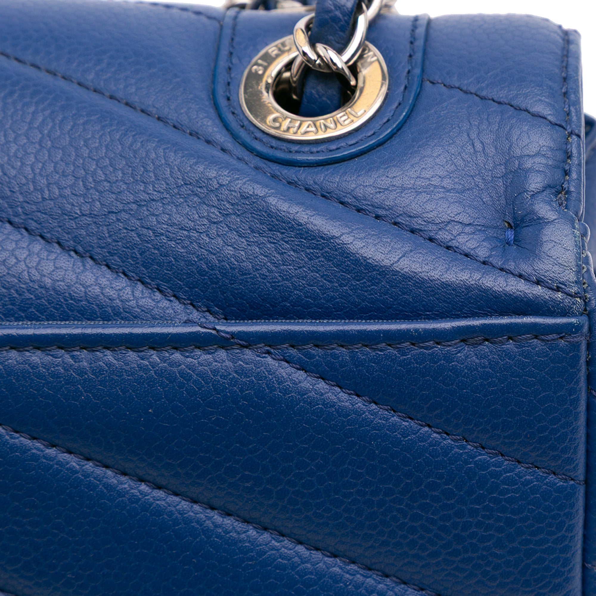 Chanel Medium Chevron Caviar Data Center Envelope Flap - image 10