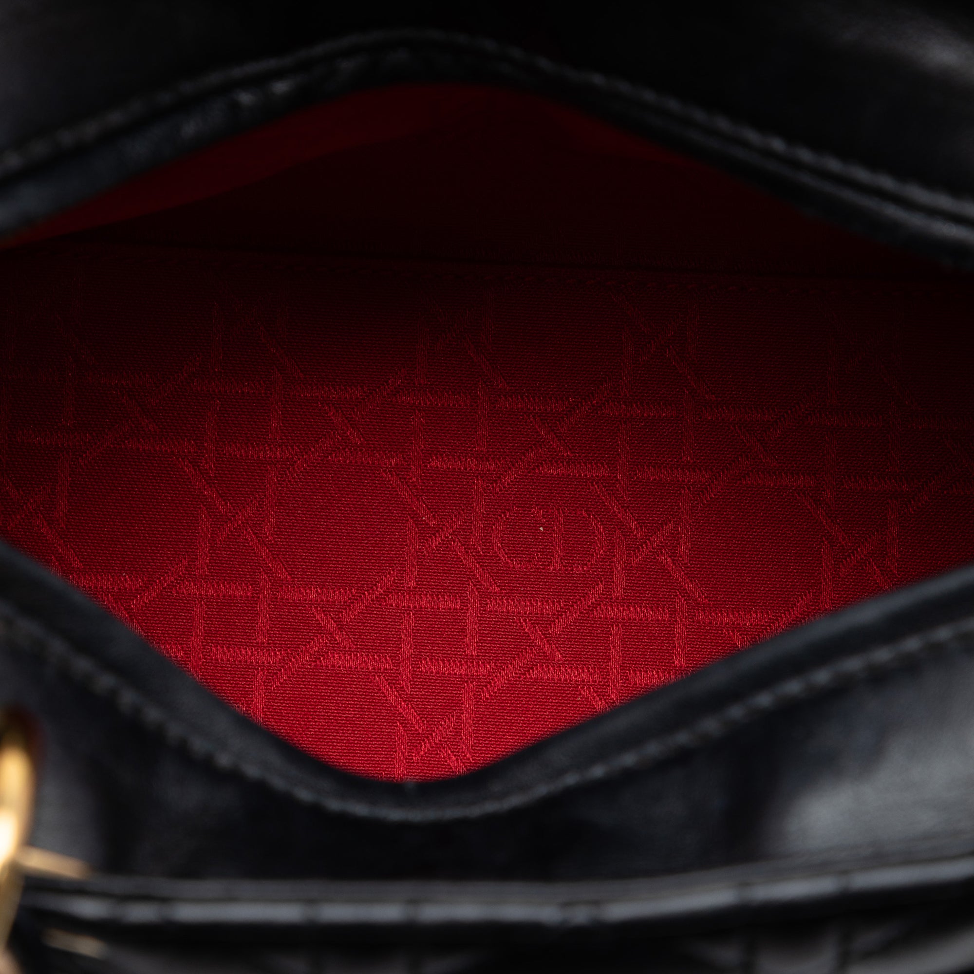 Dior Medium Lambskin Cannage Lady Dior - image 4