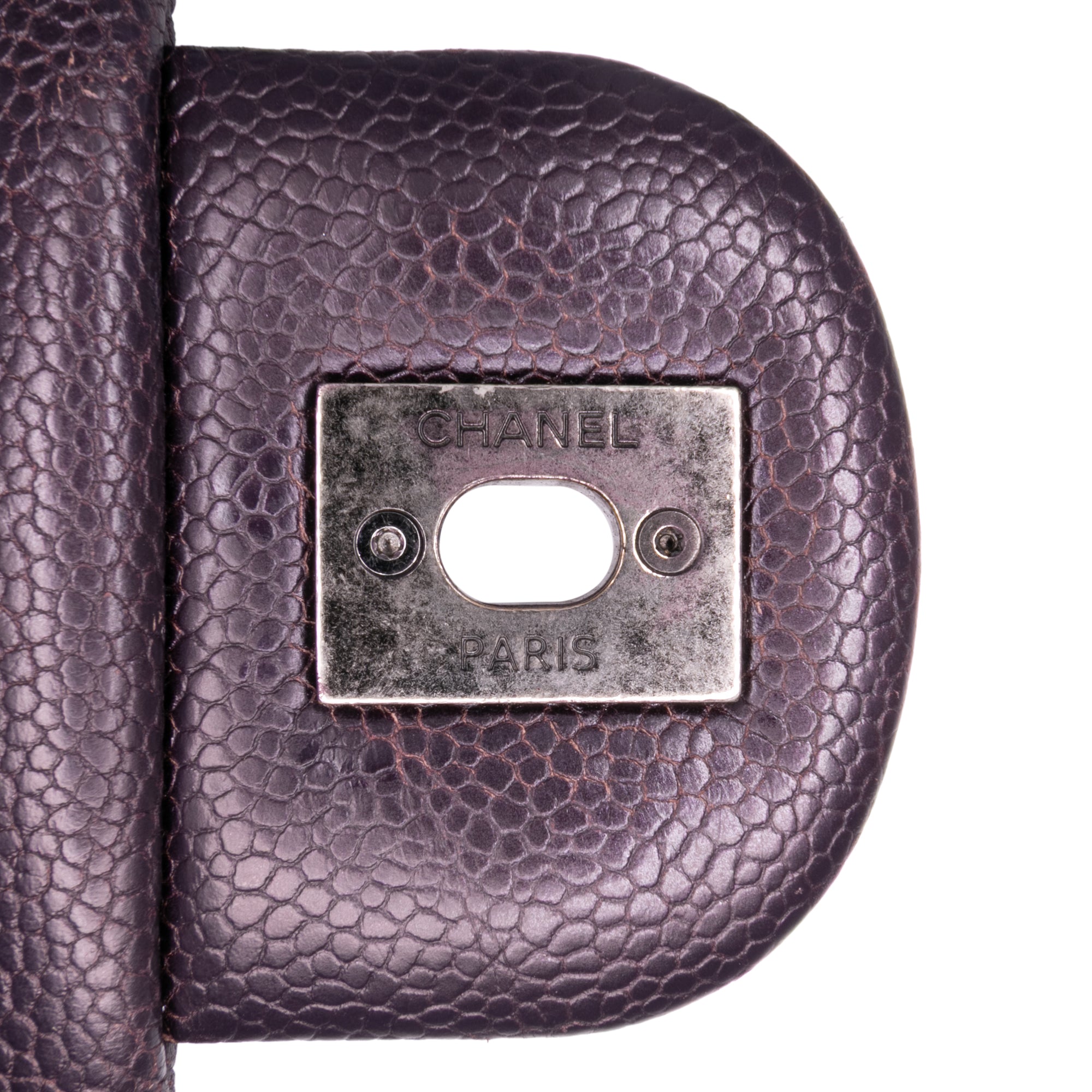 Chanel Jumbo Quilted Iridescent Caviar Easy Flap - image 8