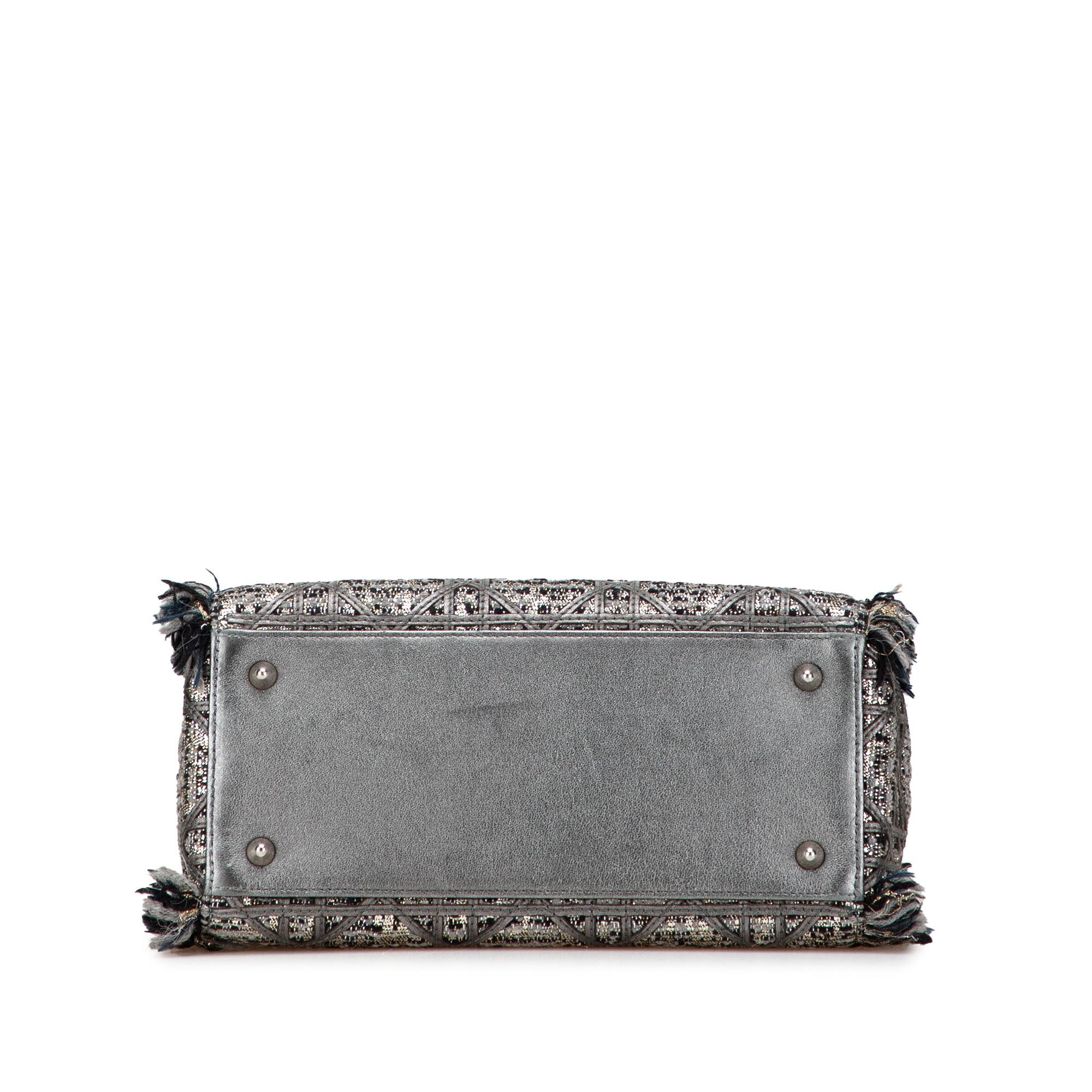 Dior Medium Tweed Cannage Fringe Lady Dior - image 3