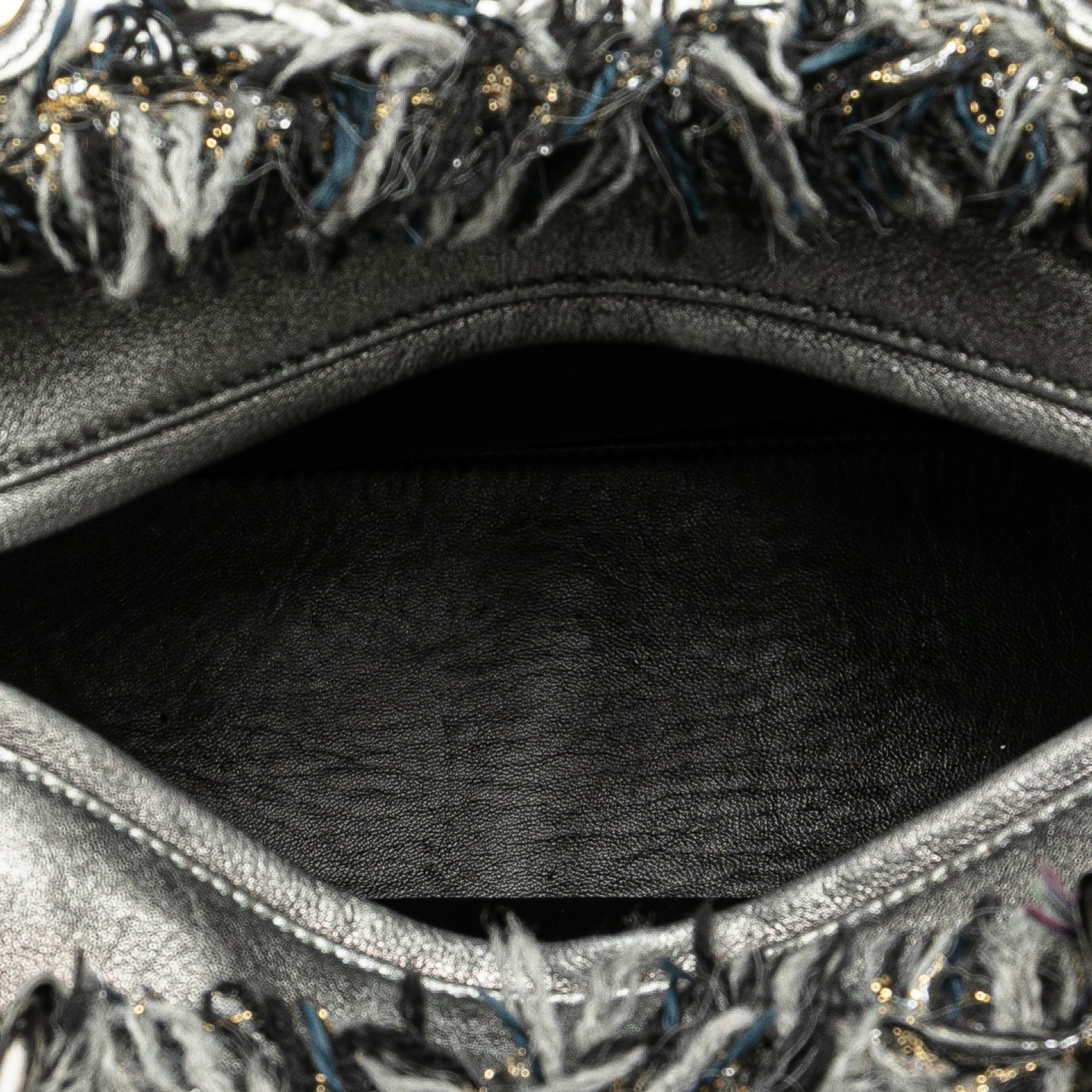 Dior Medium Tweed Cannage Fringe Lady Dior - image 4