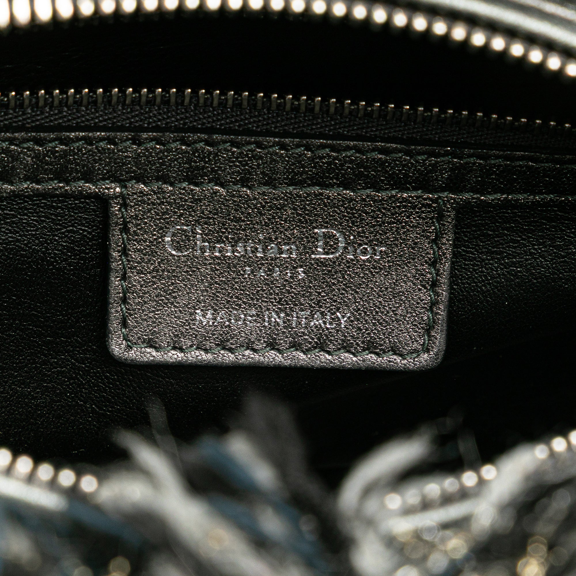 Dior Medium Tweed Cannage Fringe Lady Dior - image 5