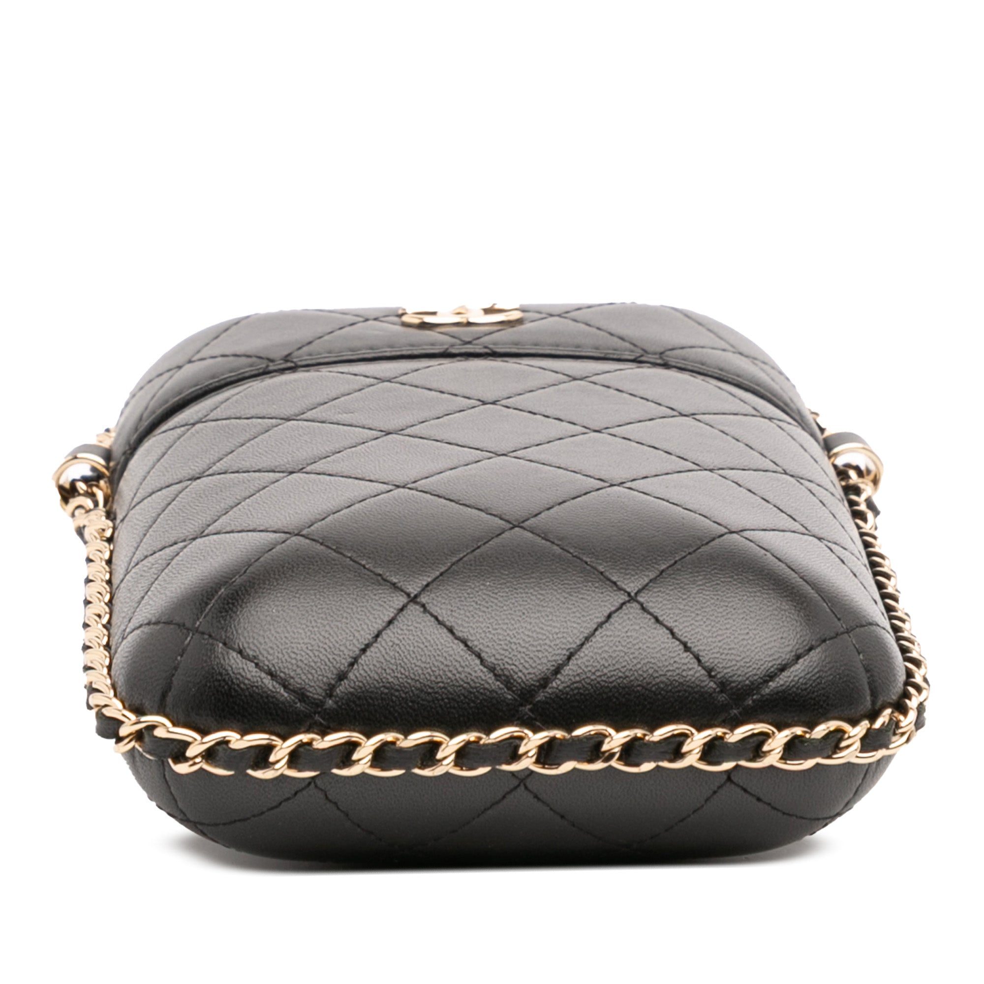 Chanel CC Quilted Lambskin Chain Around Phone Holder - image 3