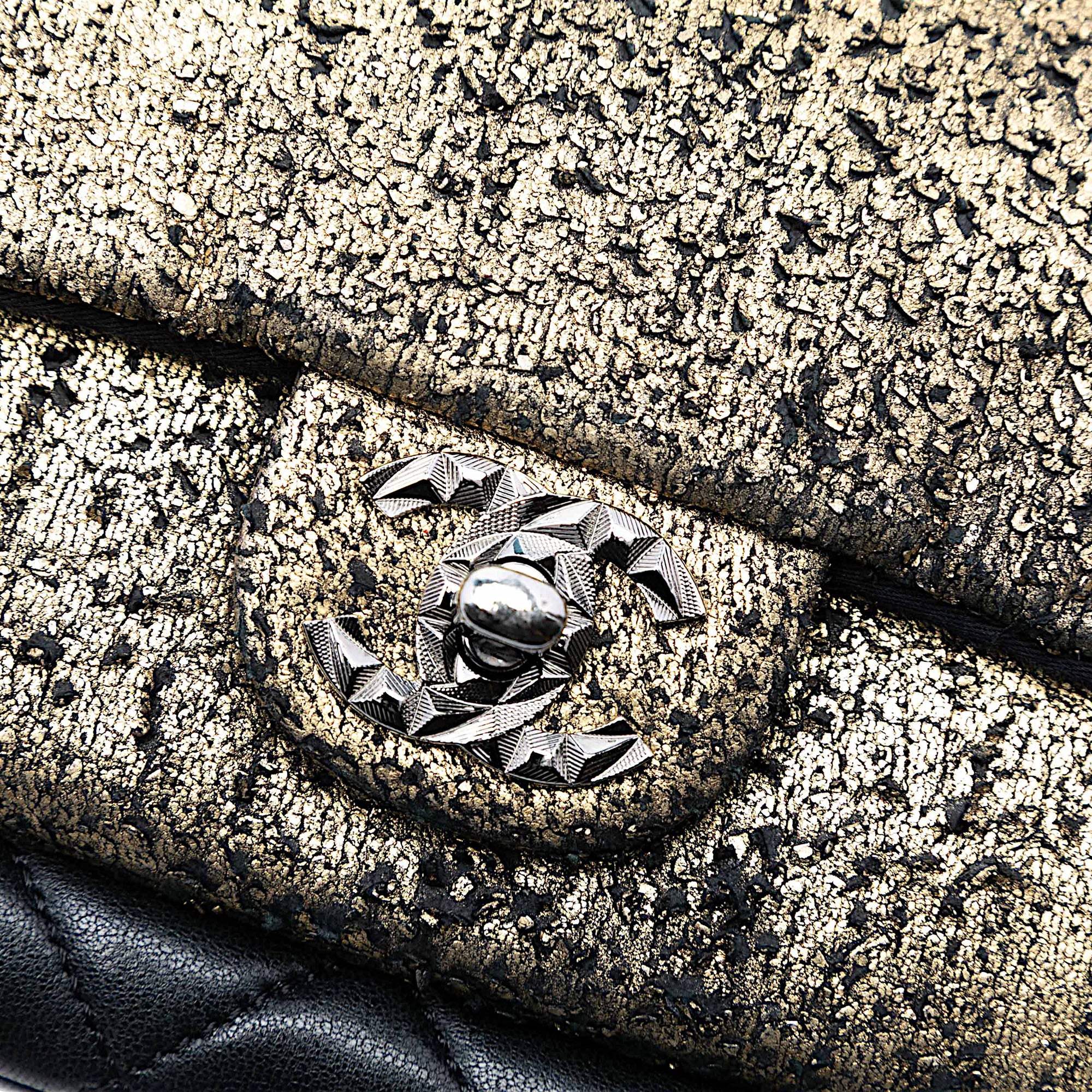 Chanel Metallic and Quilted Lambskin Mineral Nights Clutch On Chain - image 6