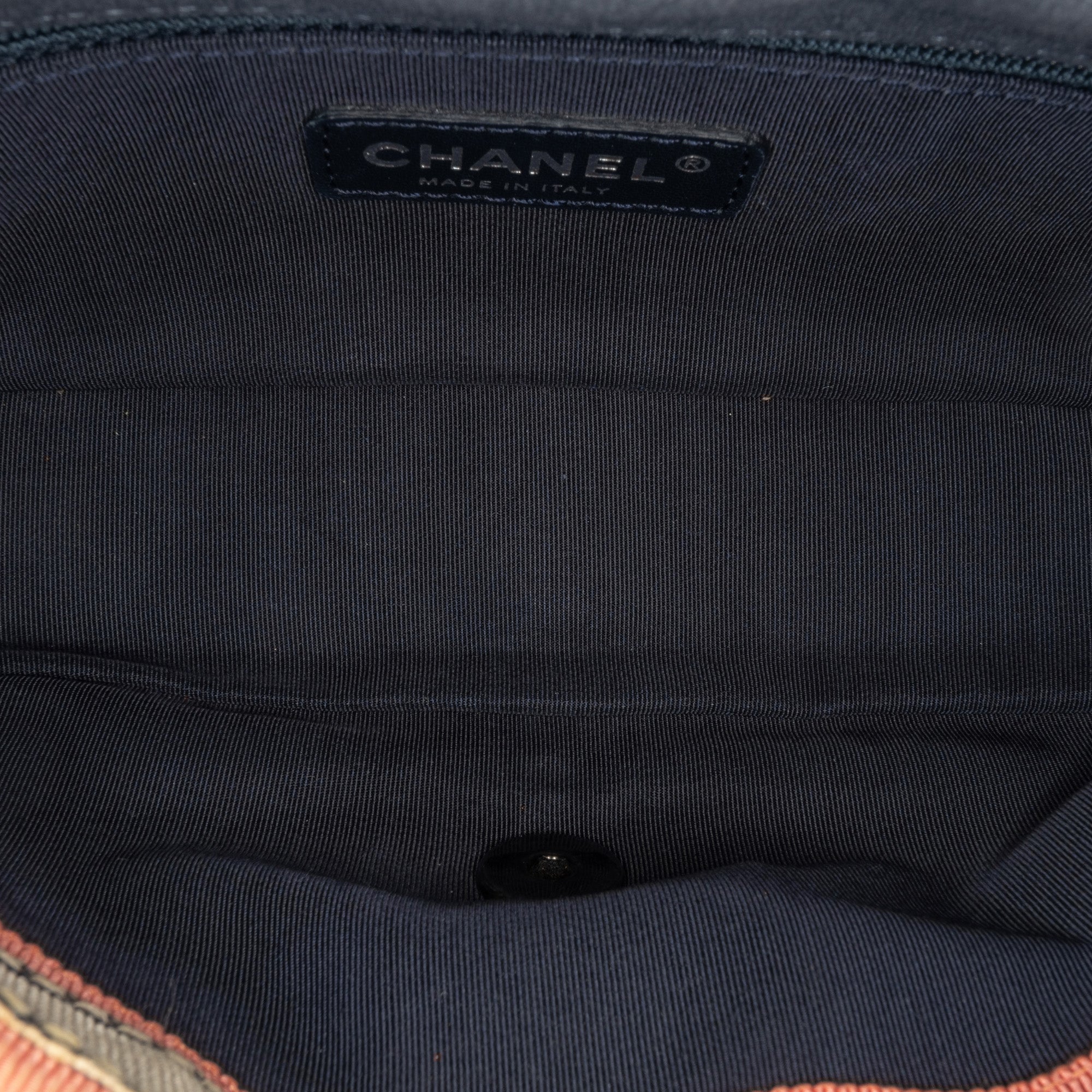 Chanel Small Pleated Denim Scale Effect Turtle Flap - image 4