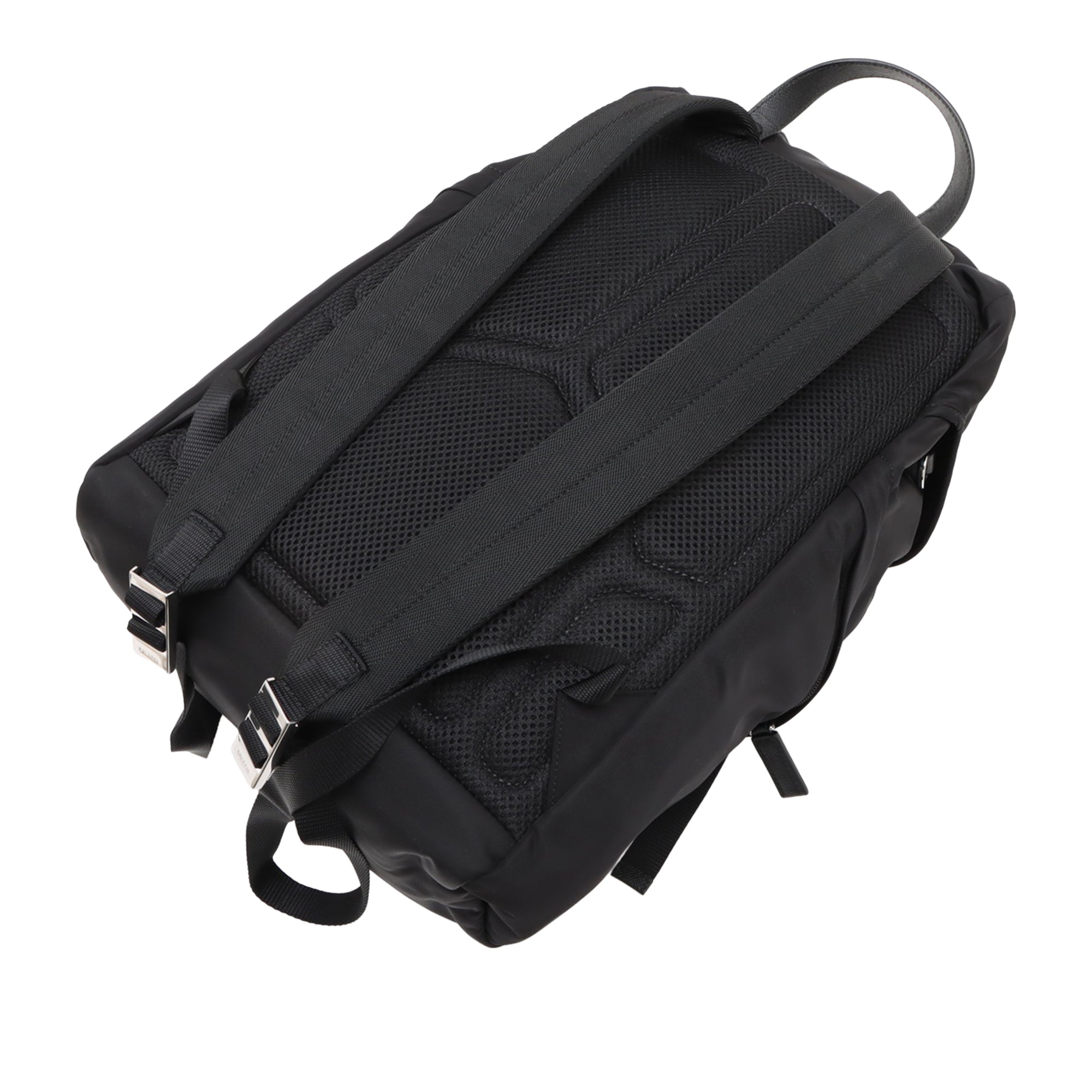 Prada Saffiano Trimmed Tessuto Backpack - image 10