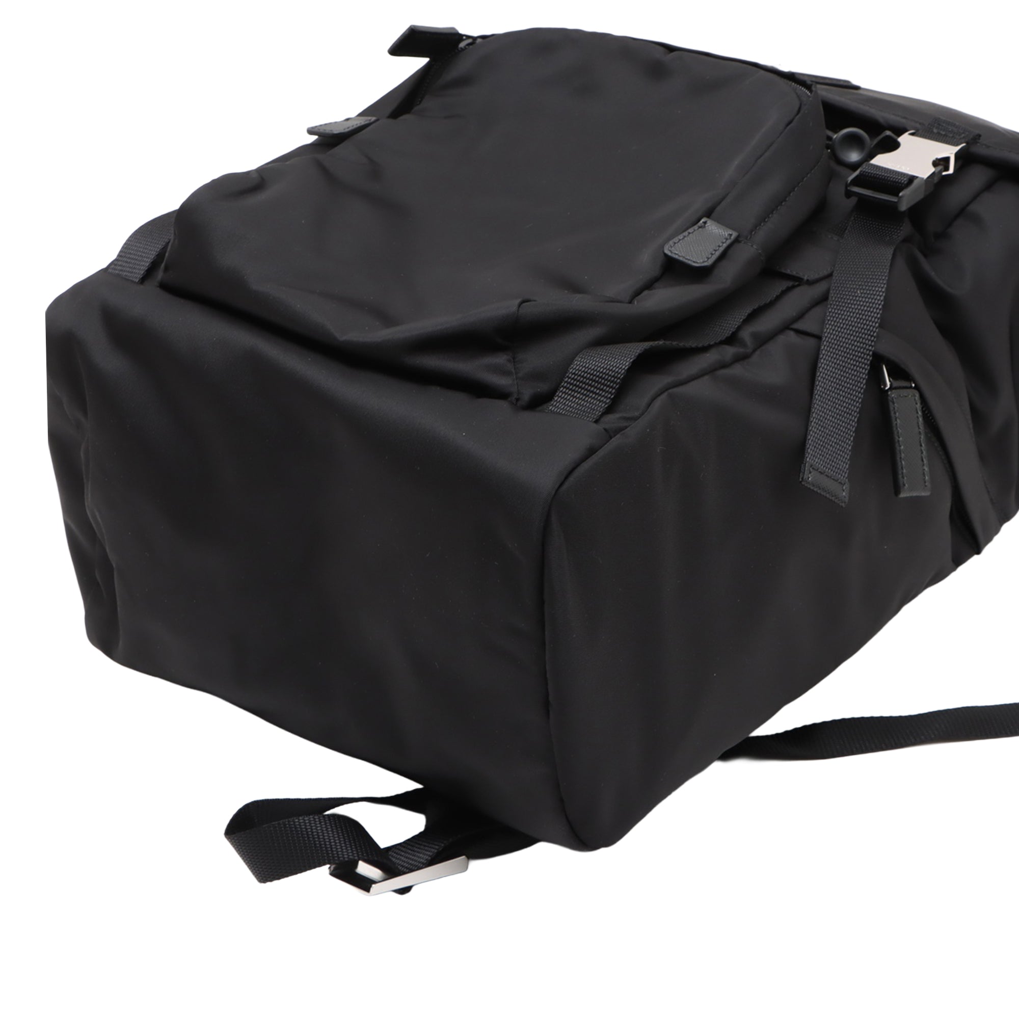 Prada Saffiano Trimmed Tessuto Backpack - image 4