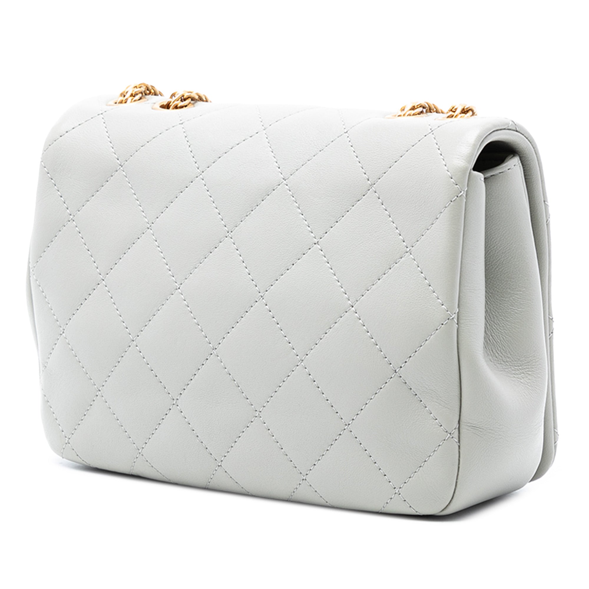 Chanel Small Quilted Lambskin On And On Chain Flap - image 2