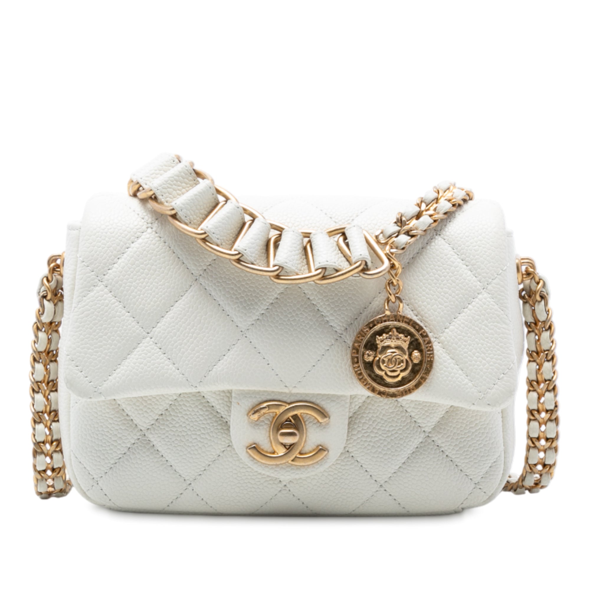Chanel Mini Quilted Caviar Chain Soul Flap - image 1
