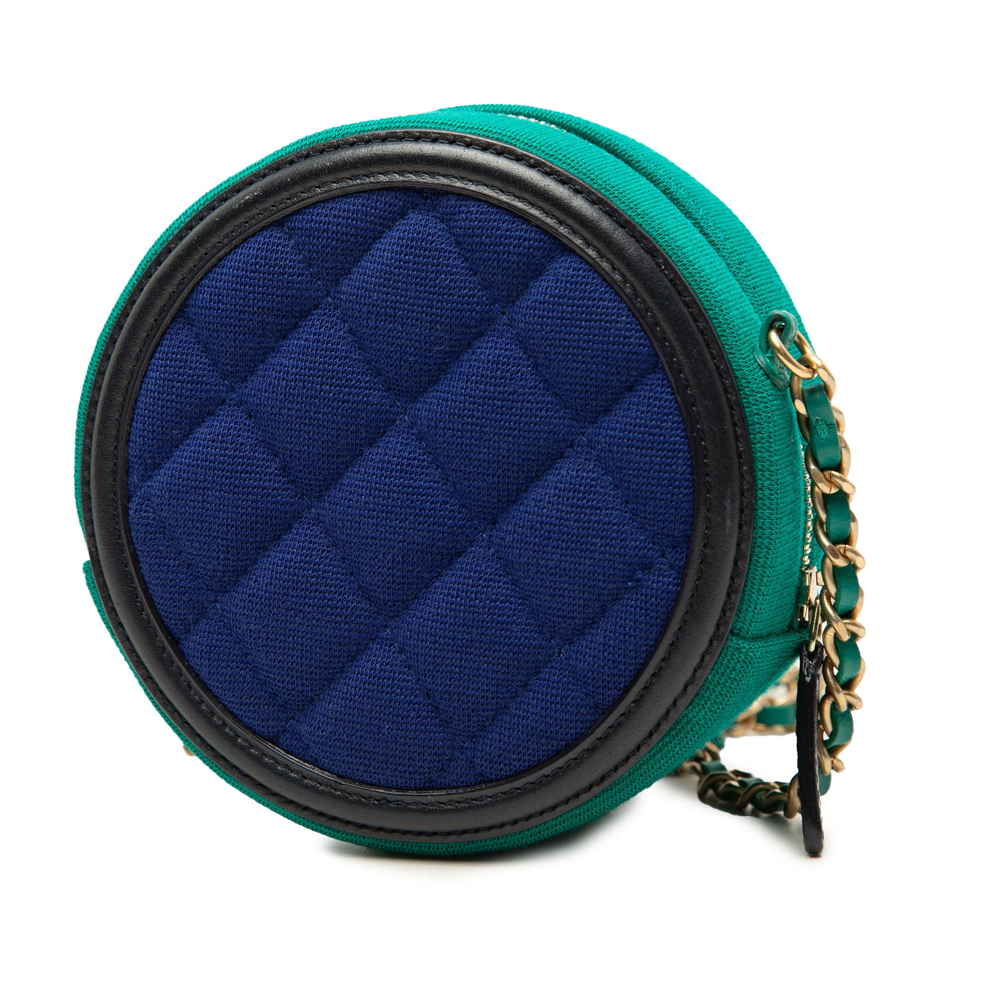 Chanel Tricolor Jersey CC Filigree Round Crossbody - image 2