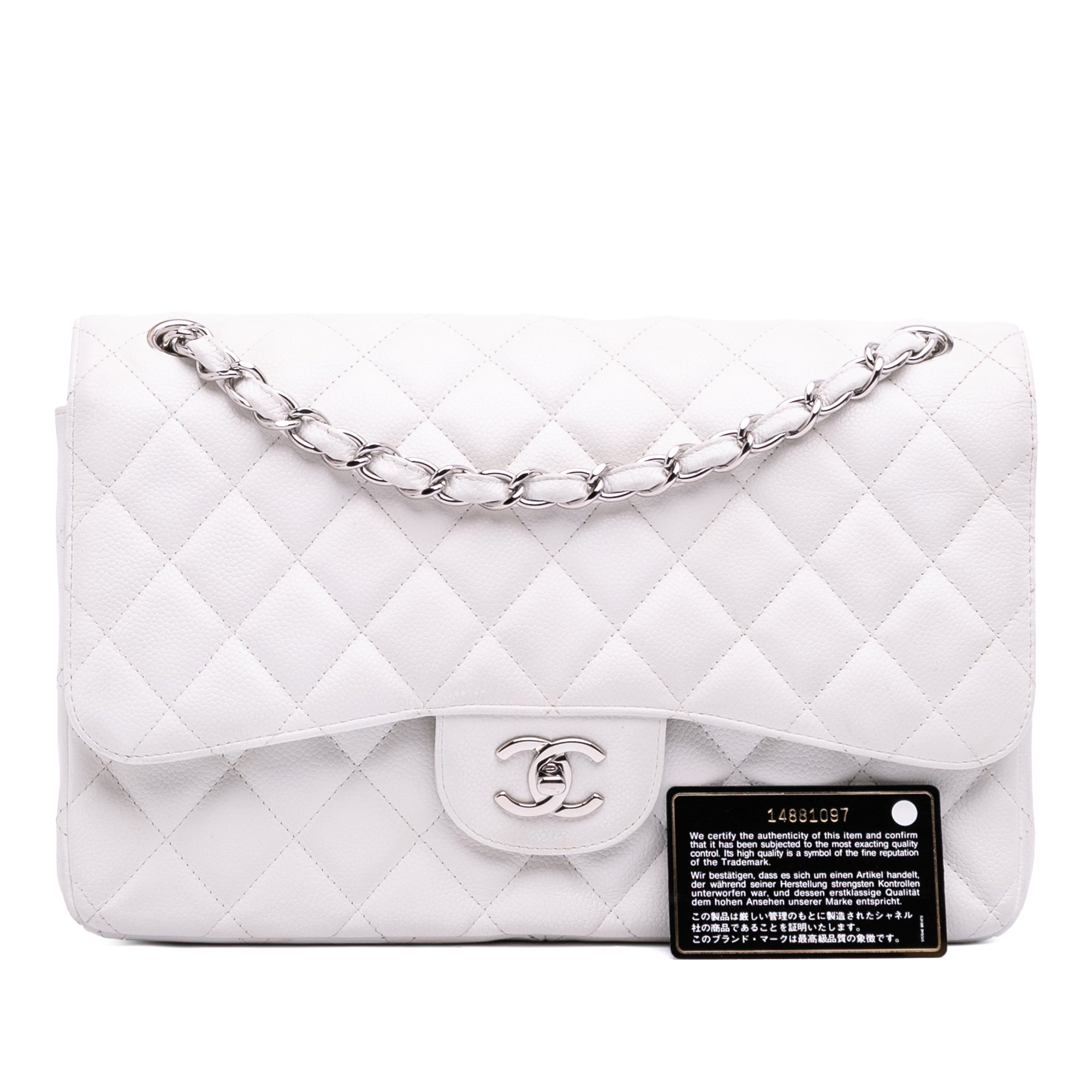 Chanel Jumbo Classic Caviar Double Flap - image 12