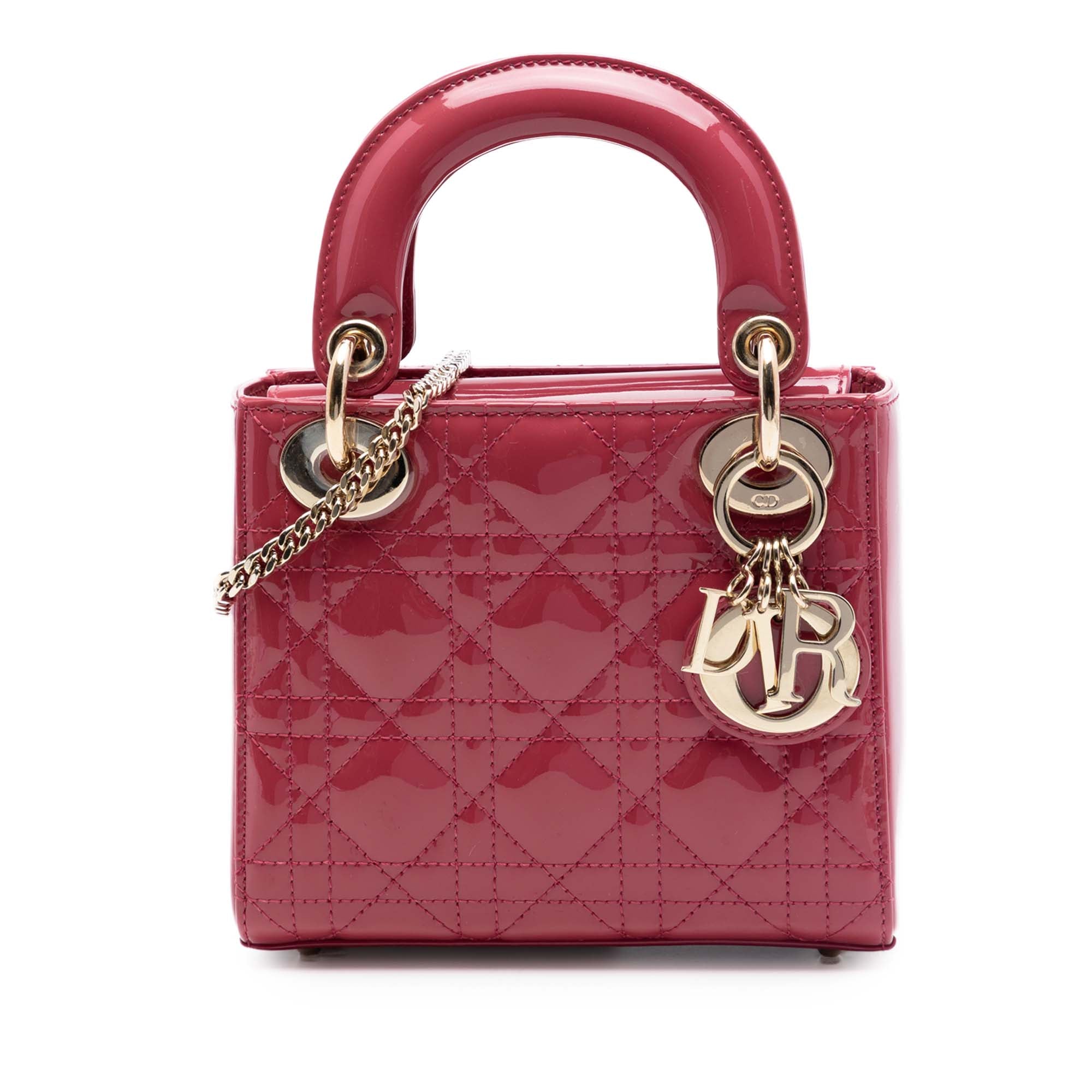 Dior Mini Patent Cannage Lady Dior - image 1
