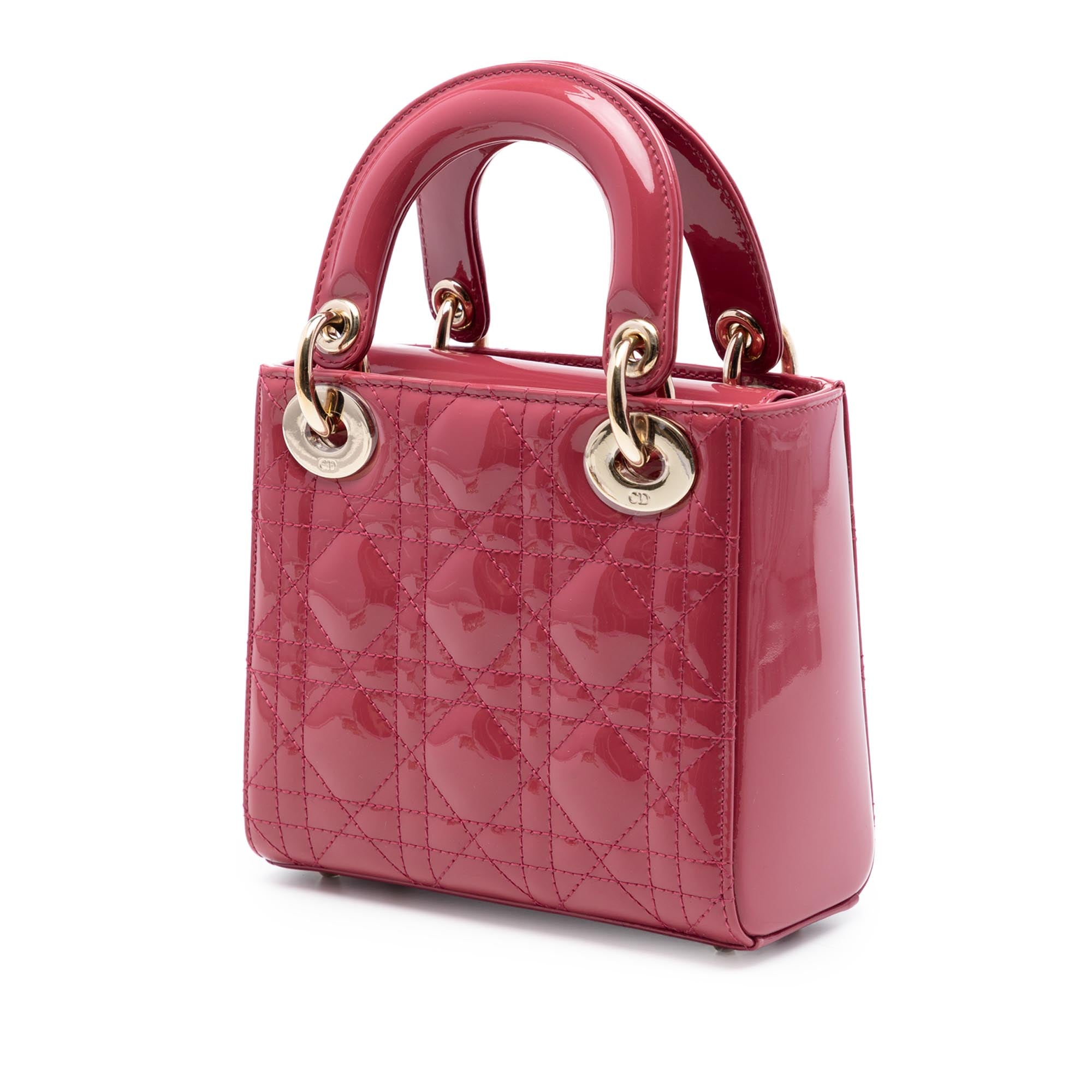 Dior Mini Patent Cannage Lady Dior - image 2