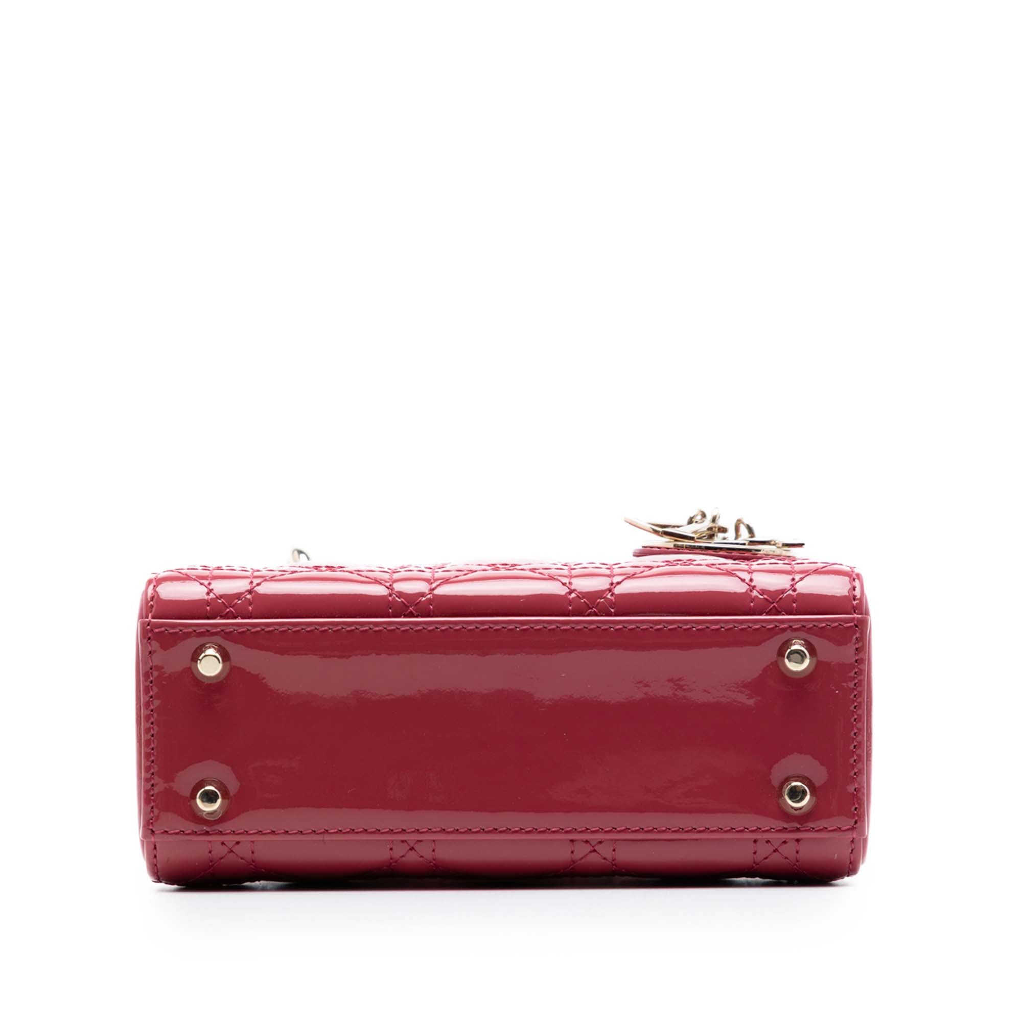 Dior Mini Patent Cannage Lady Dior - image 3