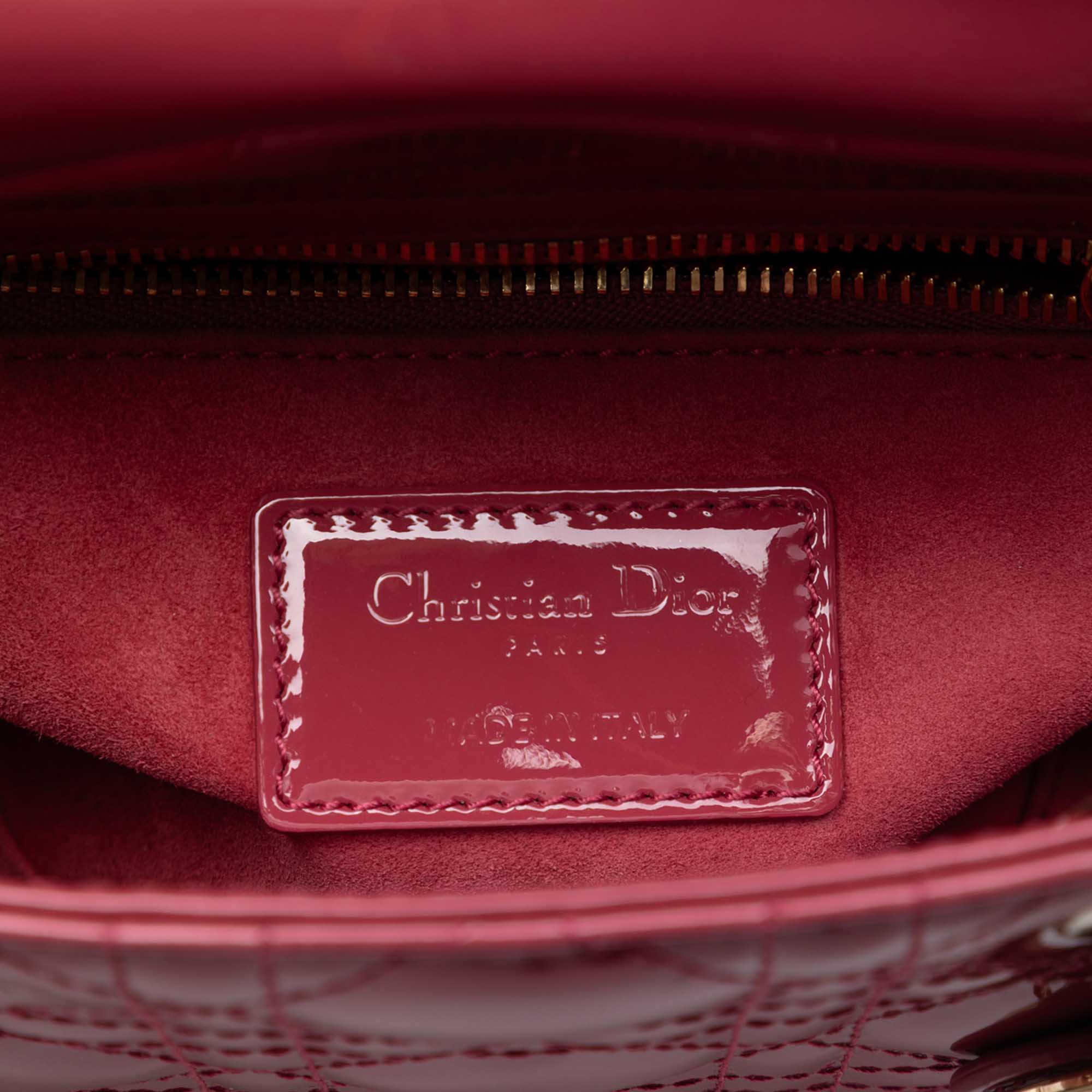 Dior Mini Patent Cannage Lady Dior - image 5