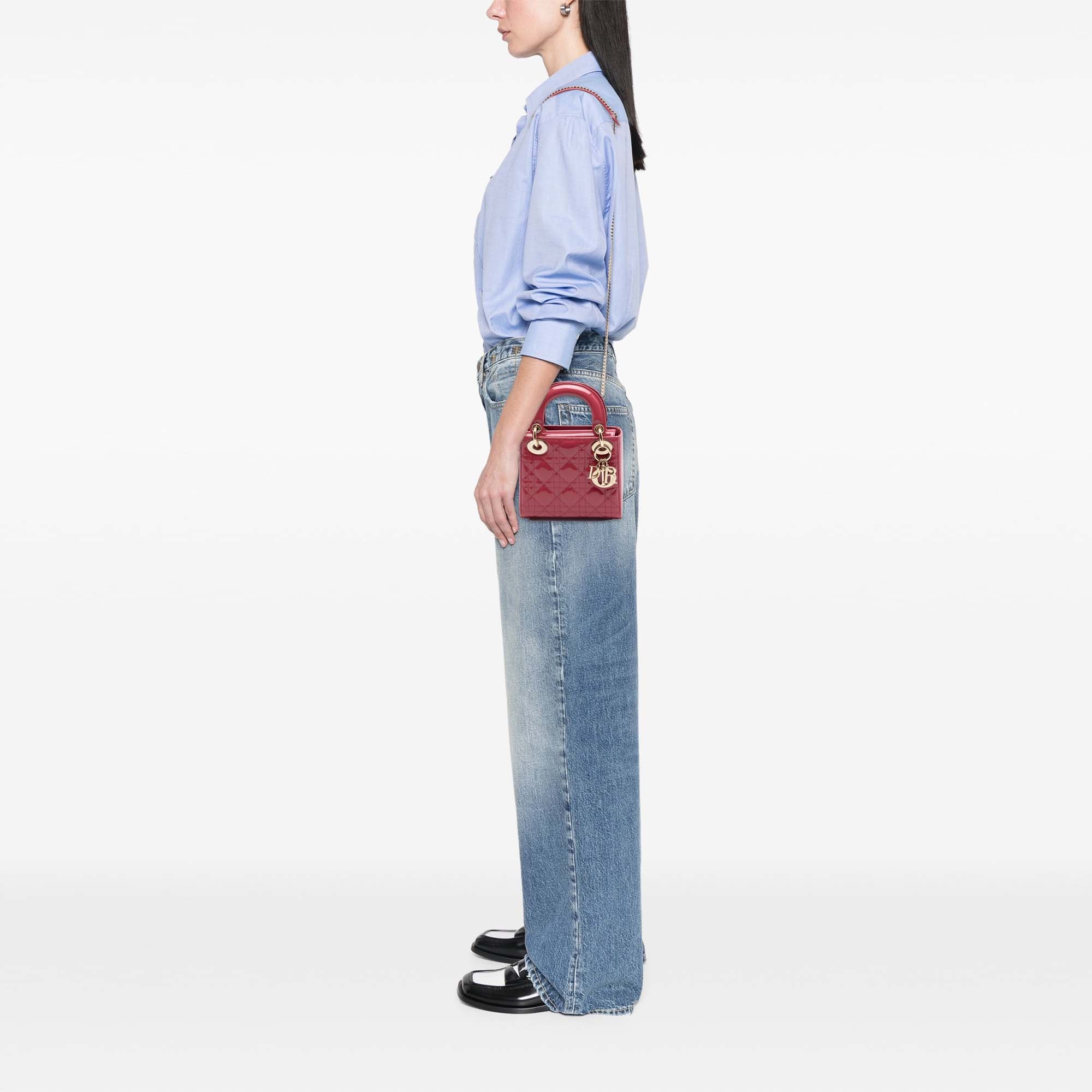 Dior Mini Patent Cannage Lady Dior - image 7