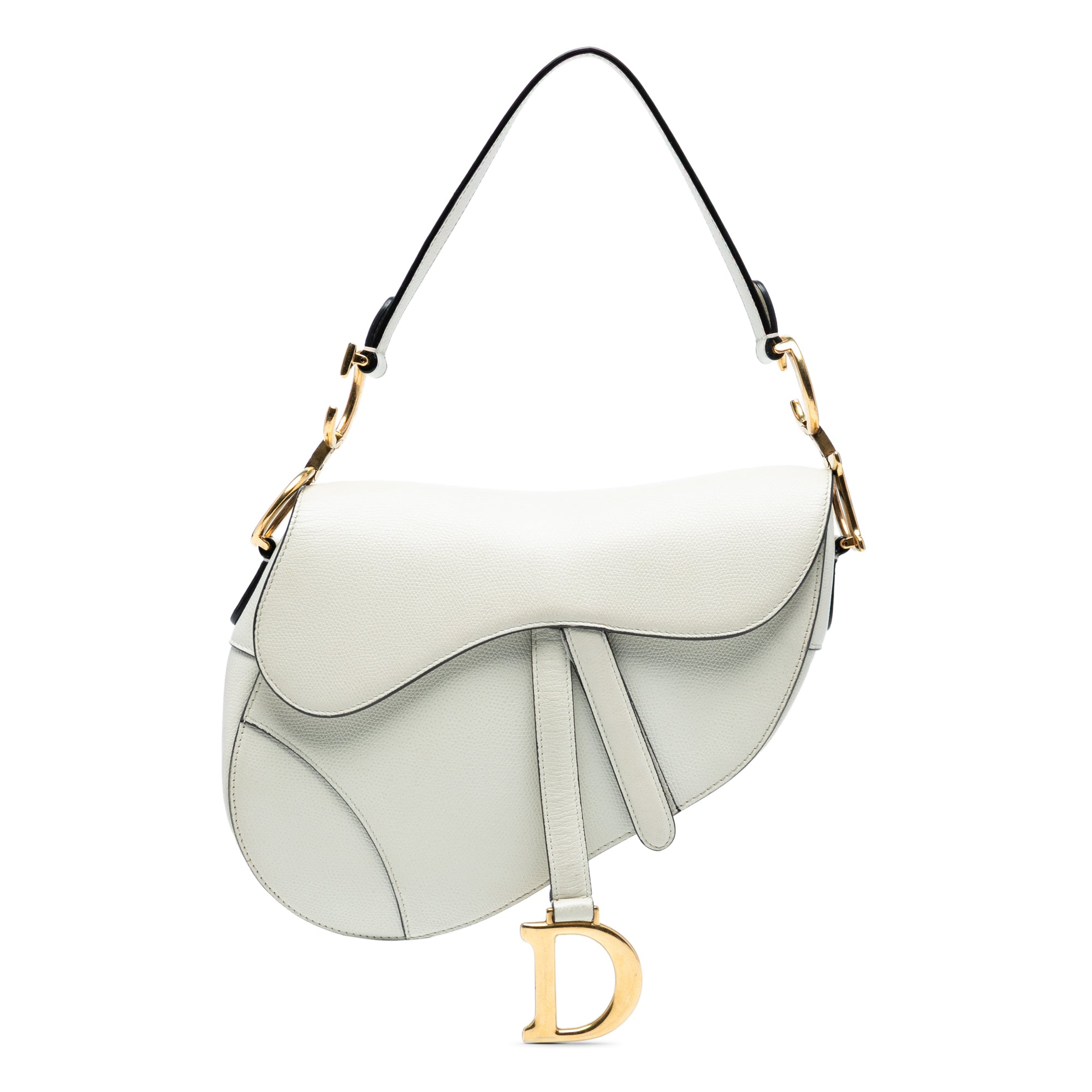 Dior Grained Calfskin Saddle Bag - image 1