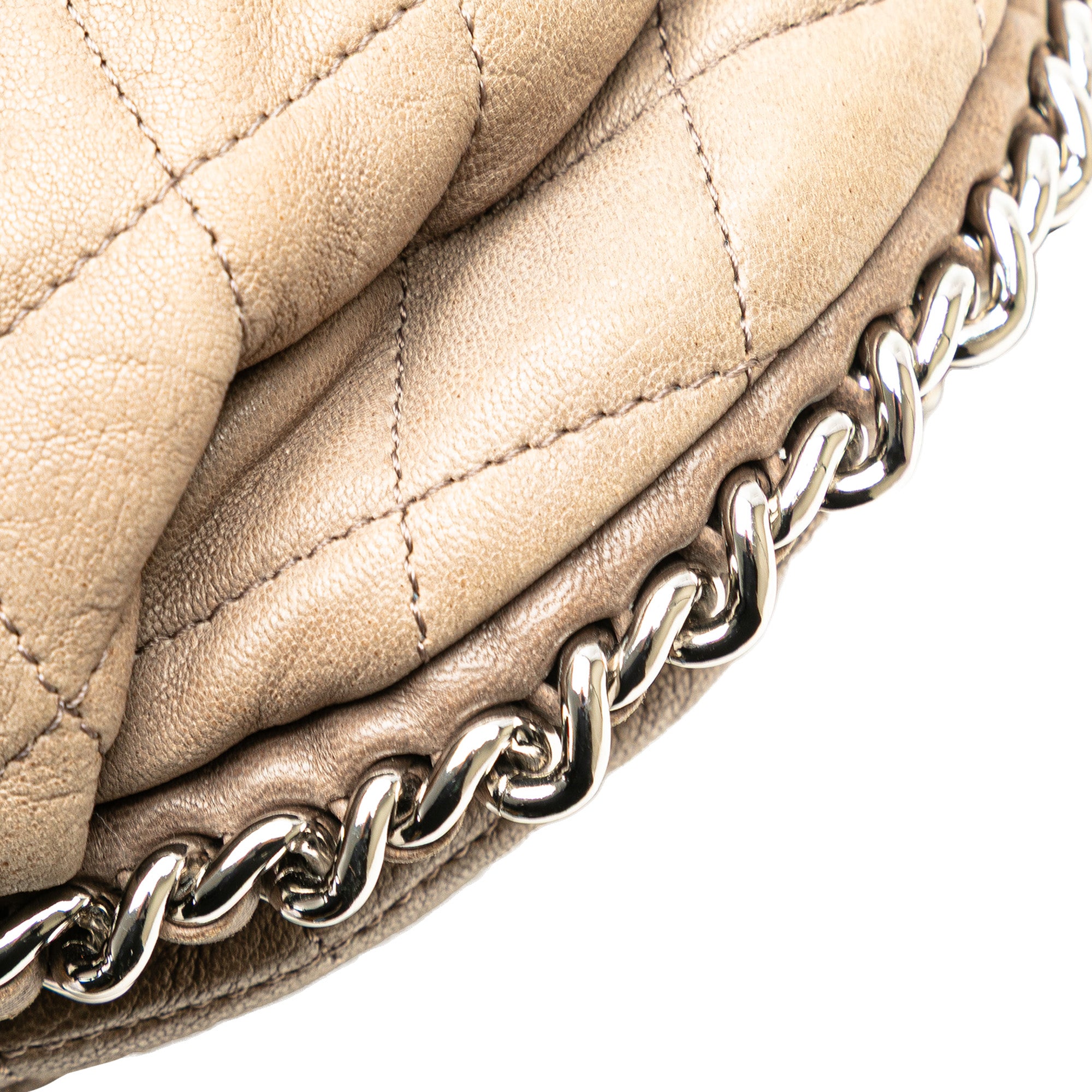 Chanel Large Washed Lambskin Chain Around Flap - image 11