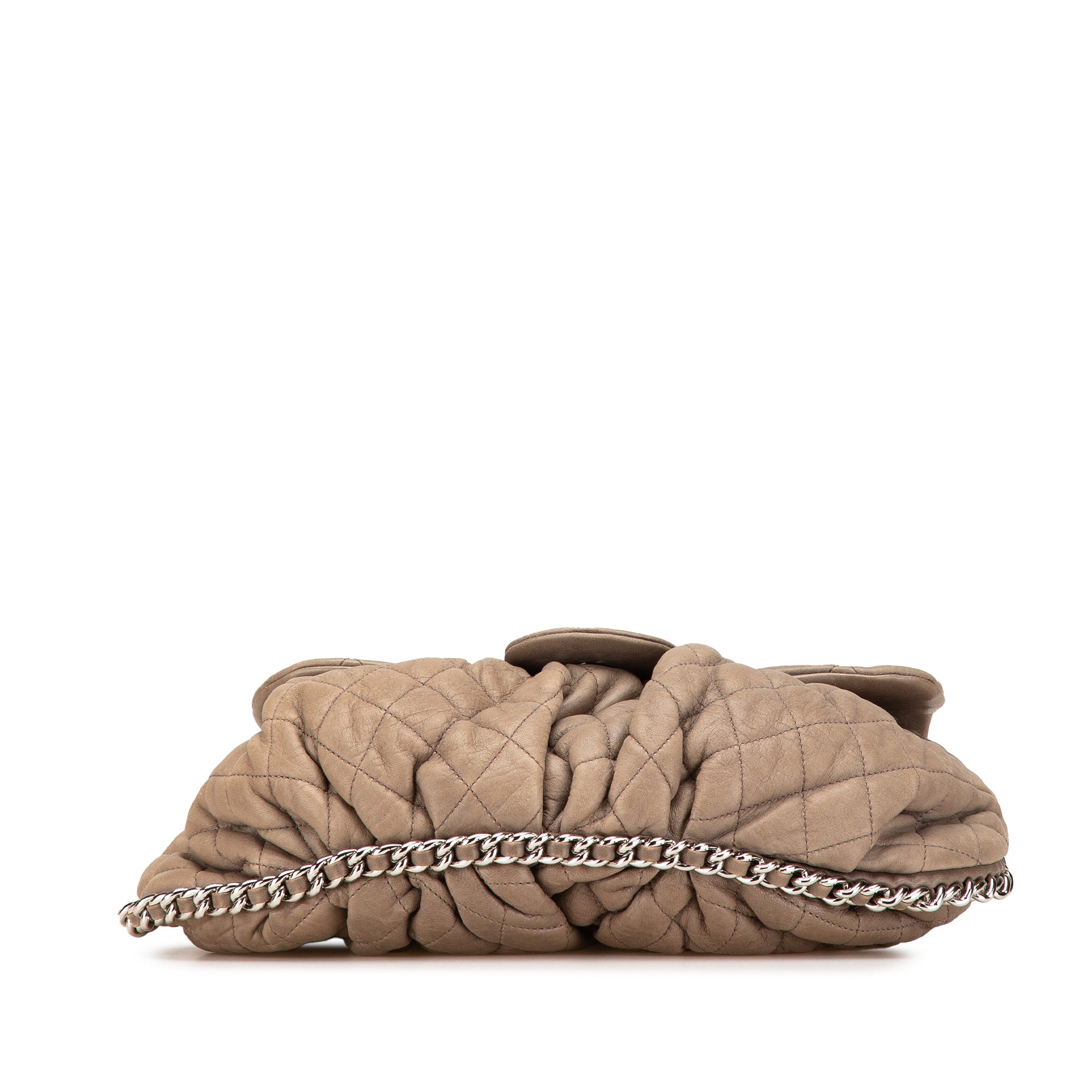 Chanel Large Washed Lambskin Chain Around Flap - image 3
