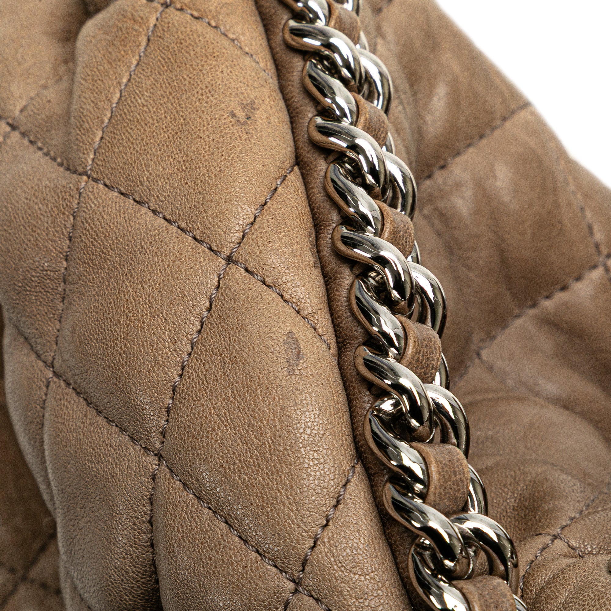Chanel Large Washed Lambskin Chain Around Flap - image 9