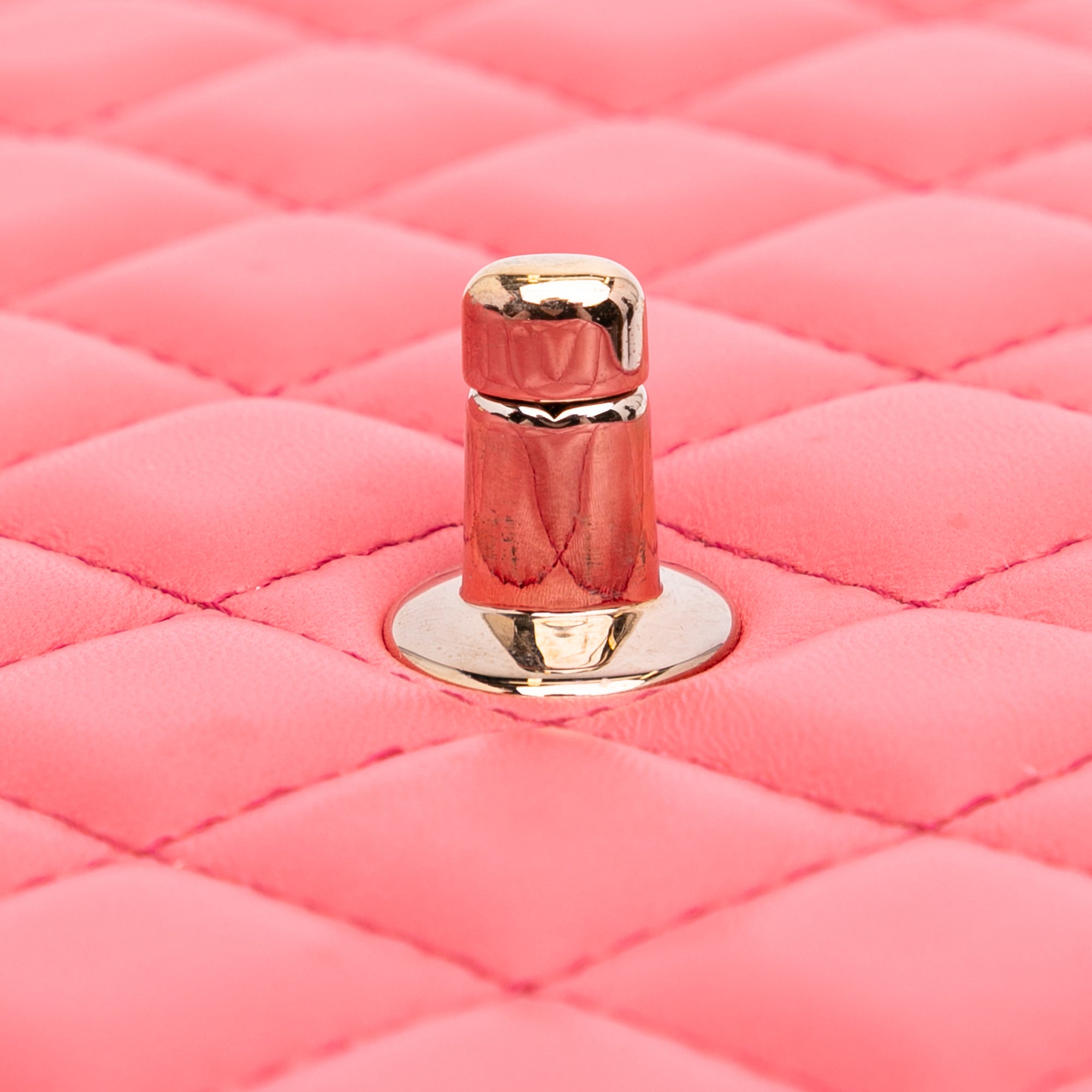 Chanel Quilted Lambskin Pearl Chain East West Single Flap - image 8
