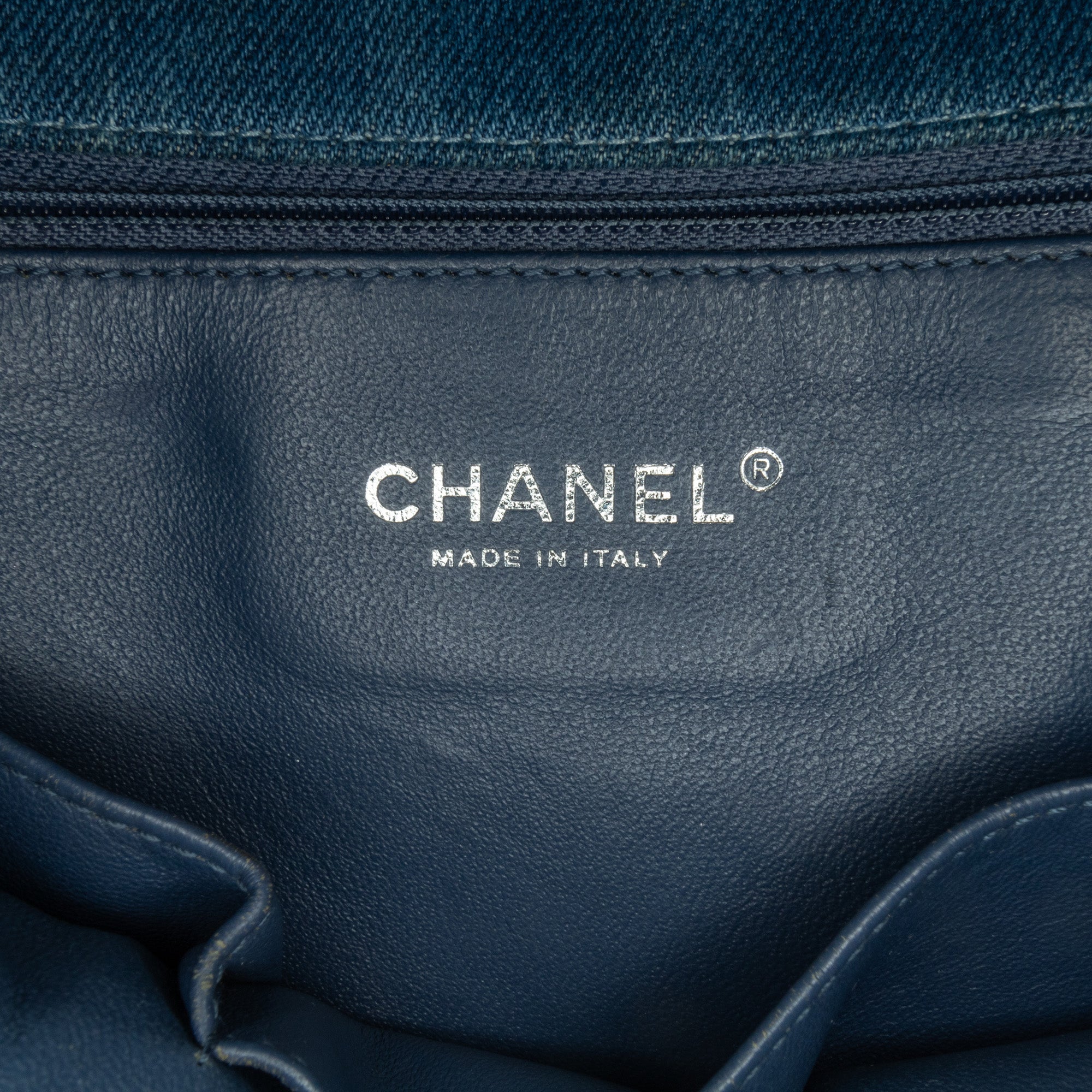 Chanel Large Quilted Denim Boy Flap - image 5