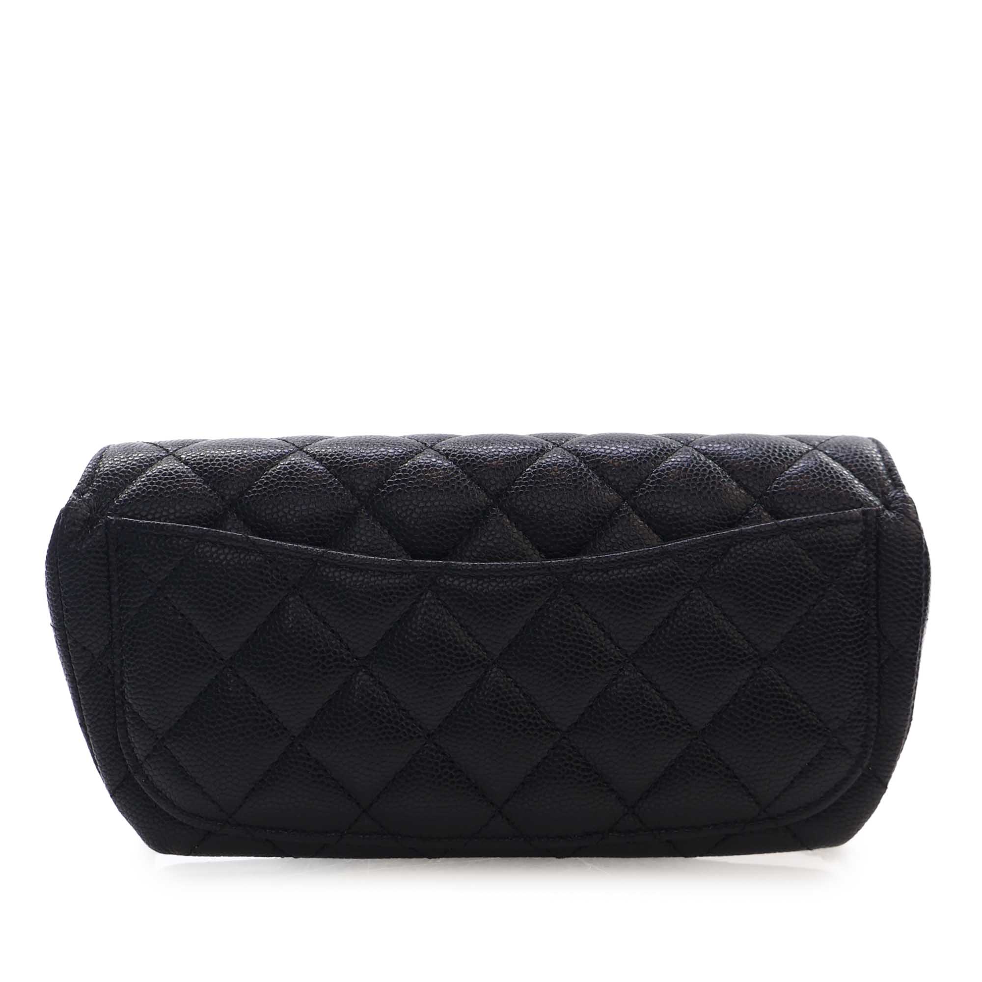 Chanel CC Quilted Caviar Sunglasses Case with Chain - image 4