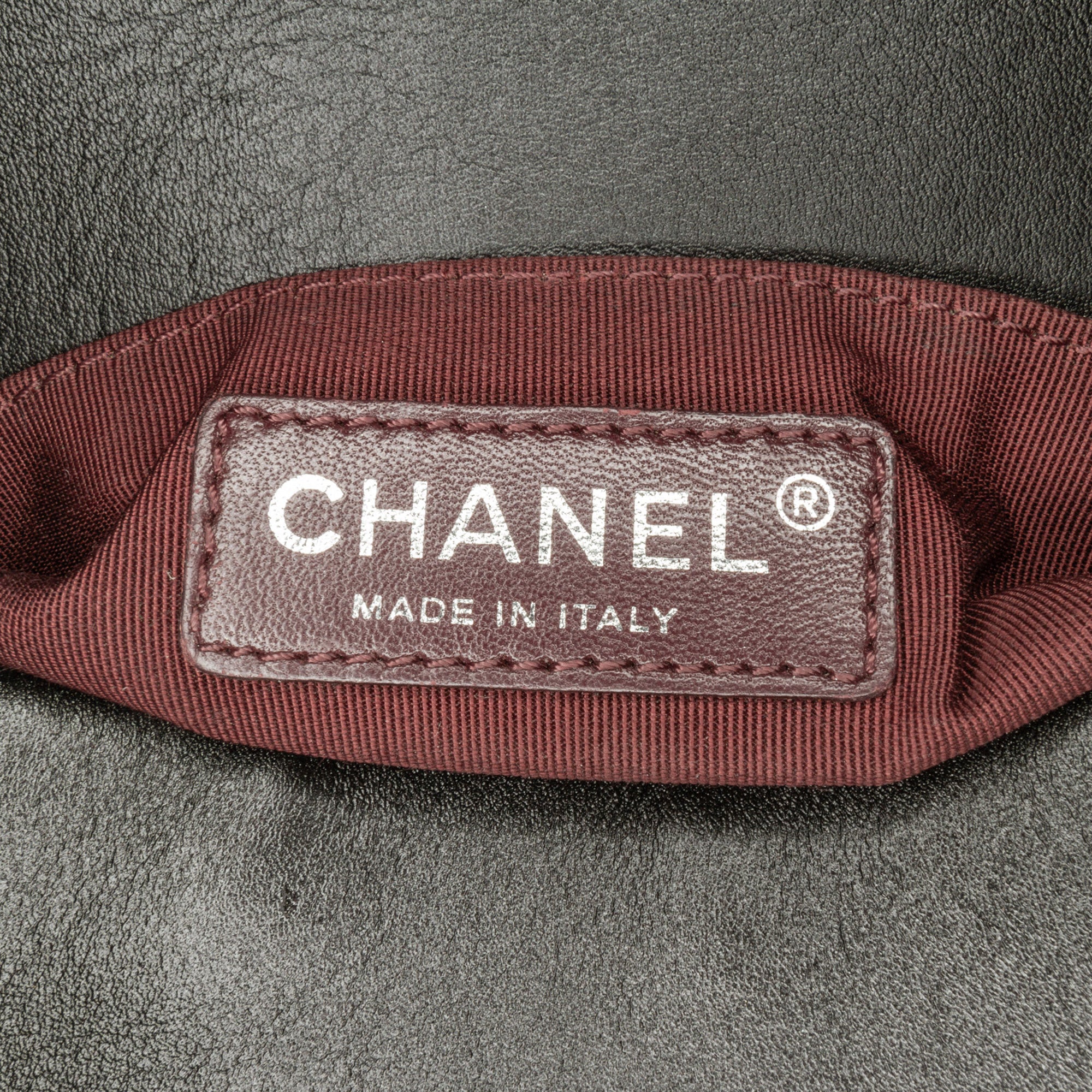 Chanel Old Medium Bicolor Woven Calfskin Boy Flap - image 6
