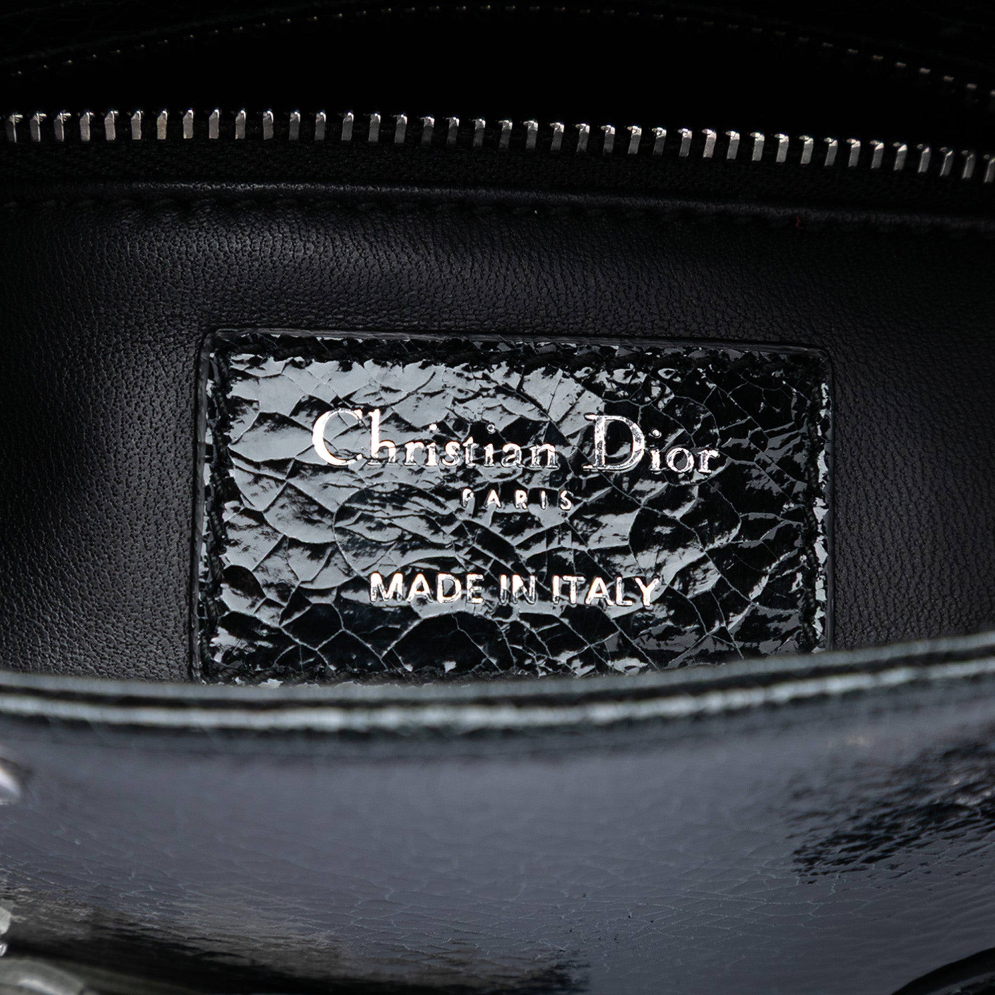 Dior Mini Deerskin Ceramic Effect Jeweled Swan Lady Dior - image 5