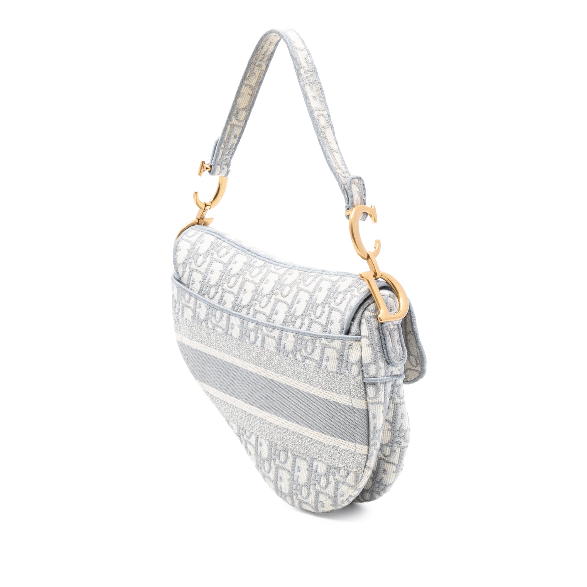 Dior Oblique Embroidered Canvas Saddle Bag - image 2