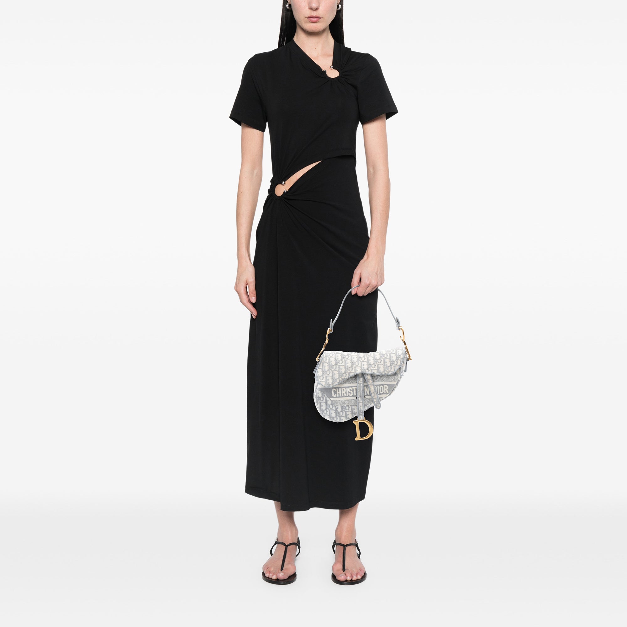 Dior Oblique Embroidered Canvas Saddle Bag - image 7