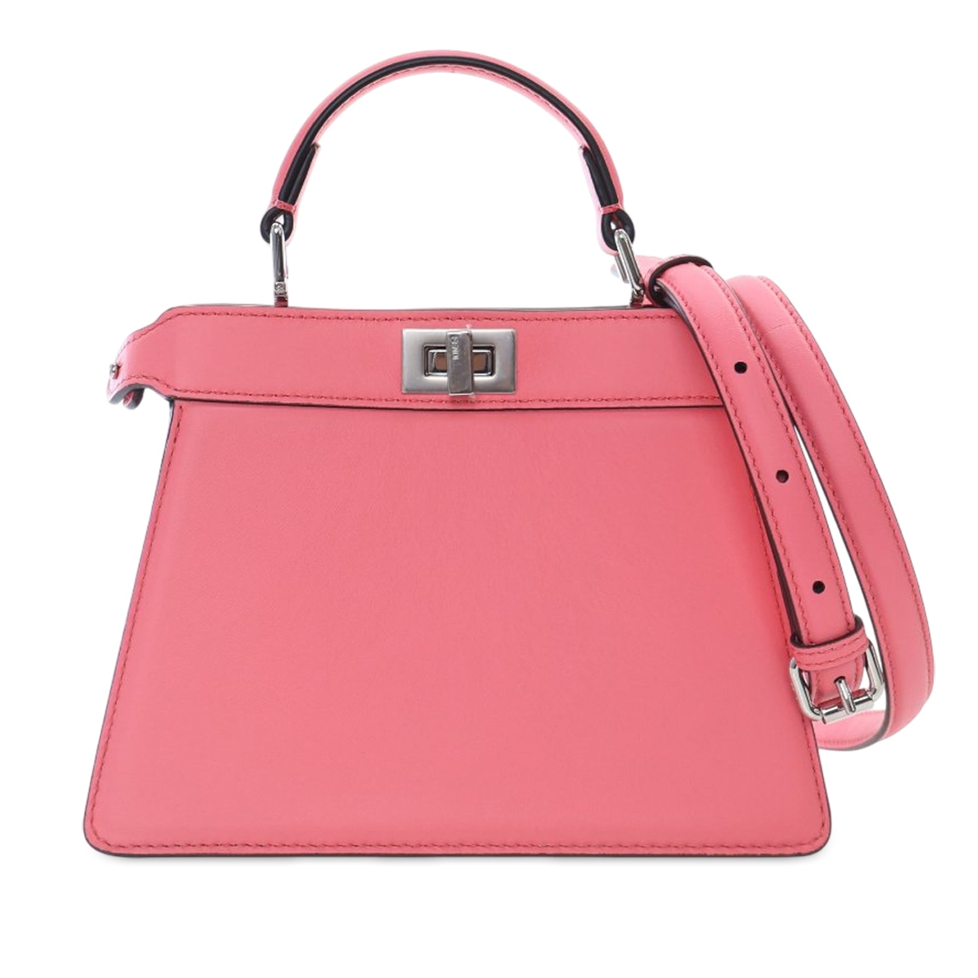 Fendi Petite Leather Peekaboo ISeeU Satchel - image 1