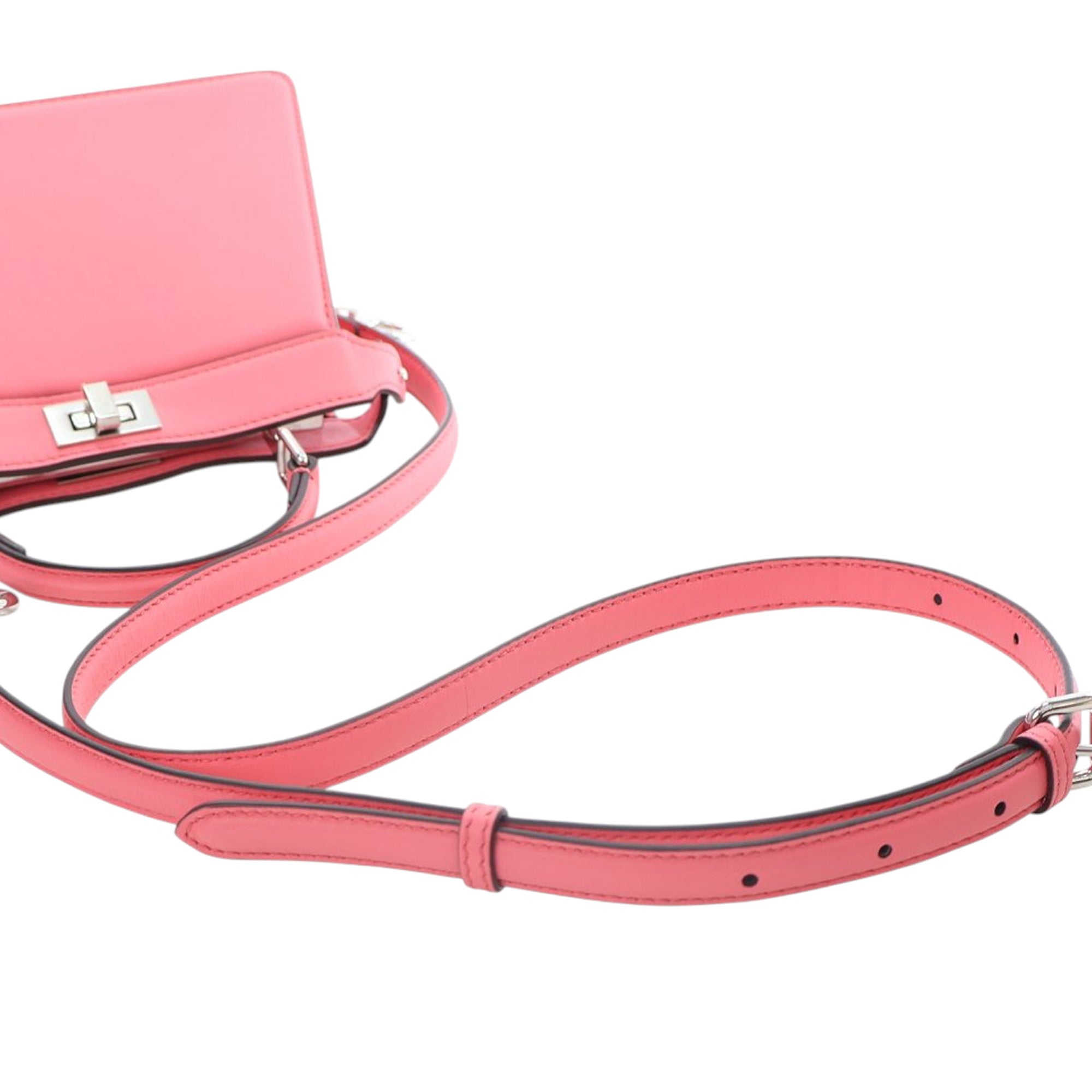 Fendi Petite Leather Peekaboo ISeeU Satchel - image 10