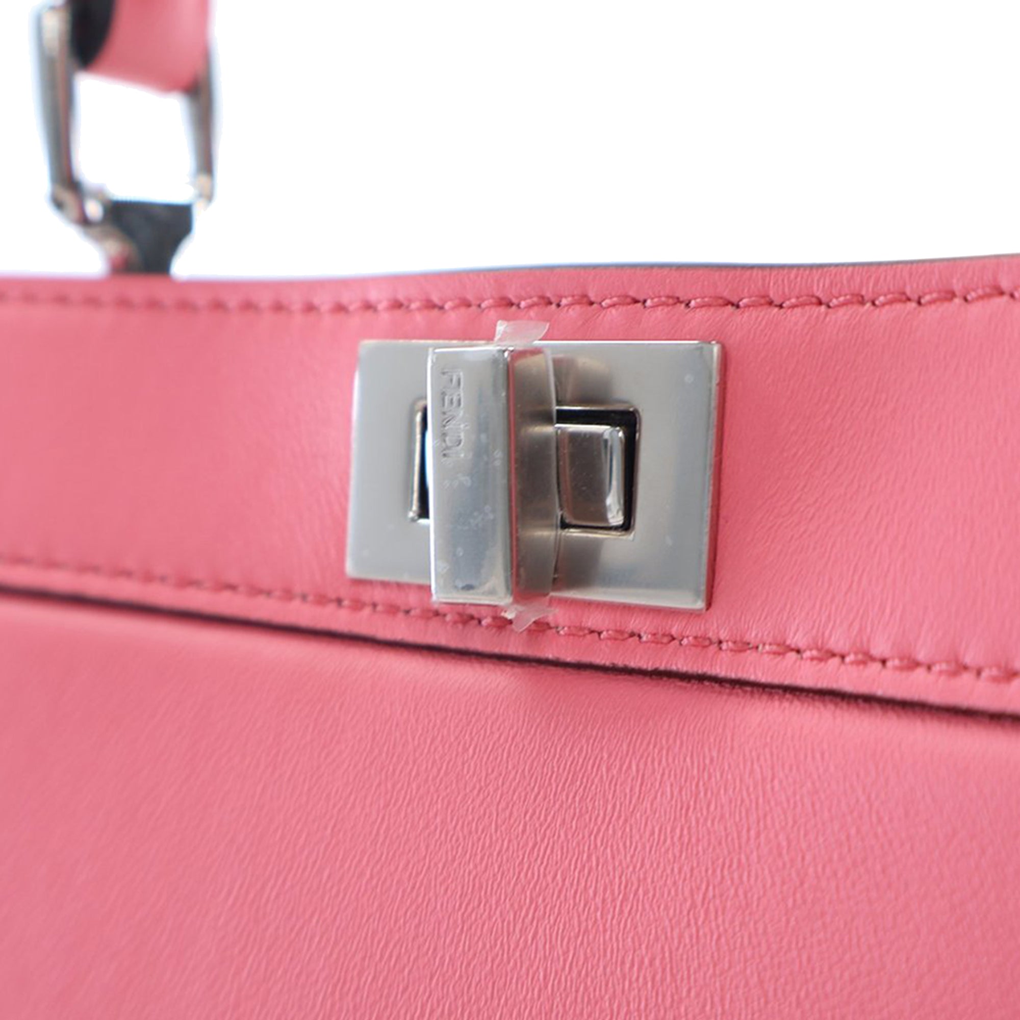 Fendi Petite Leather Peekaboo ISeeU Satchel - image 6