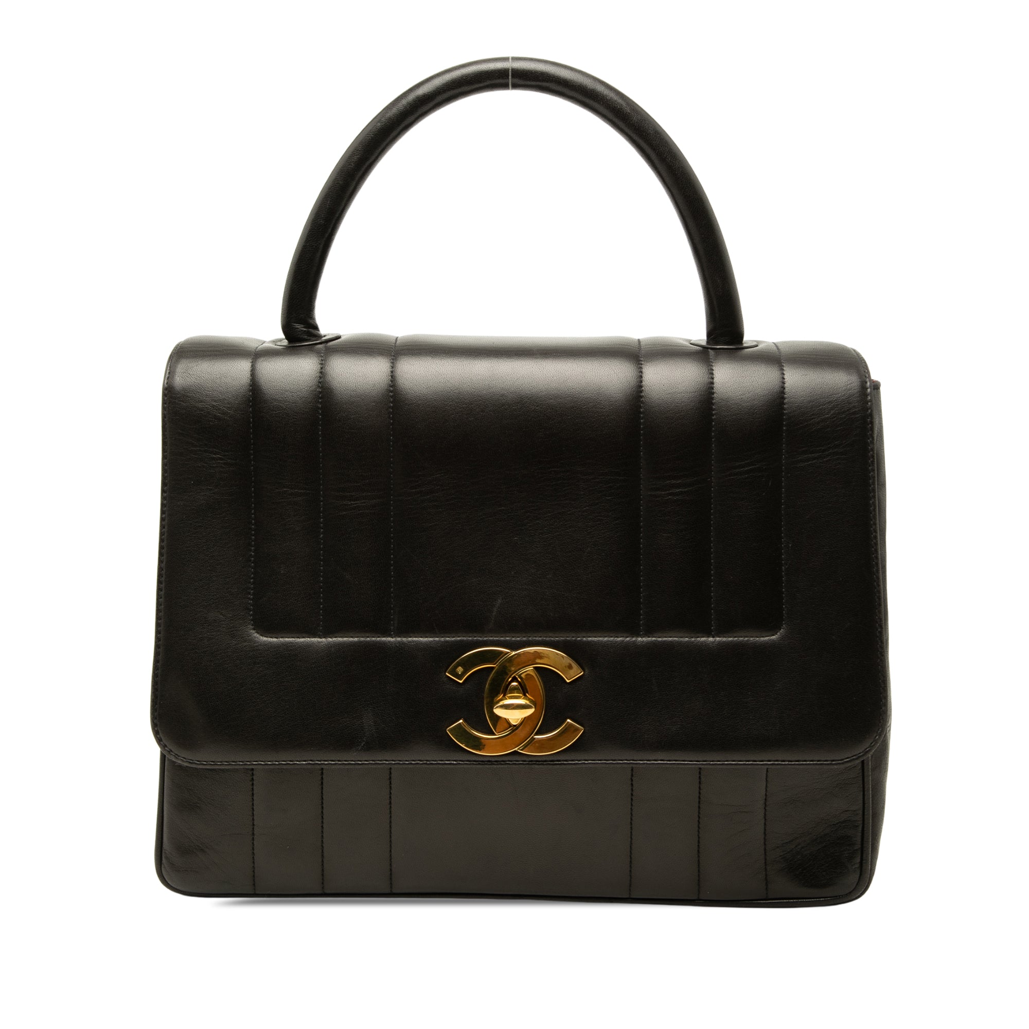 Chanel Lambskin Mademoiselle Kelly Top Handle Bag - image 1