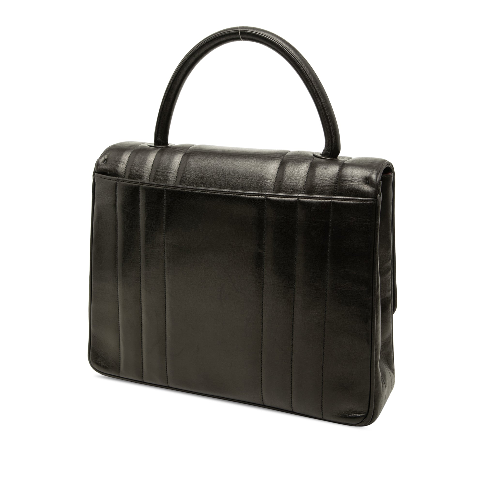 Chanel Lambskin Mademoiselle Kelly Top Handle Bag - image 2