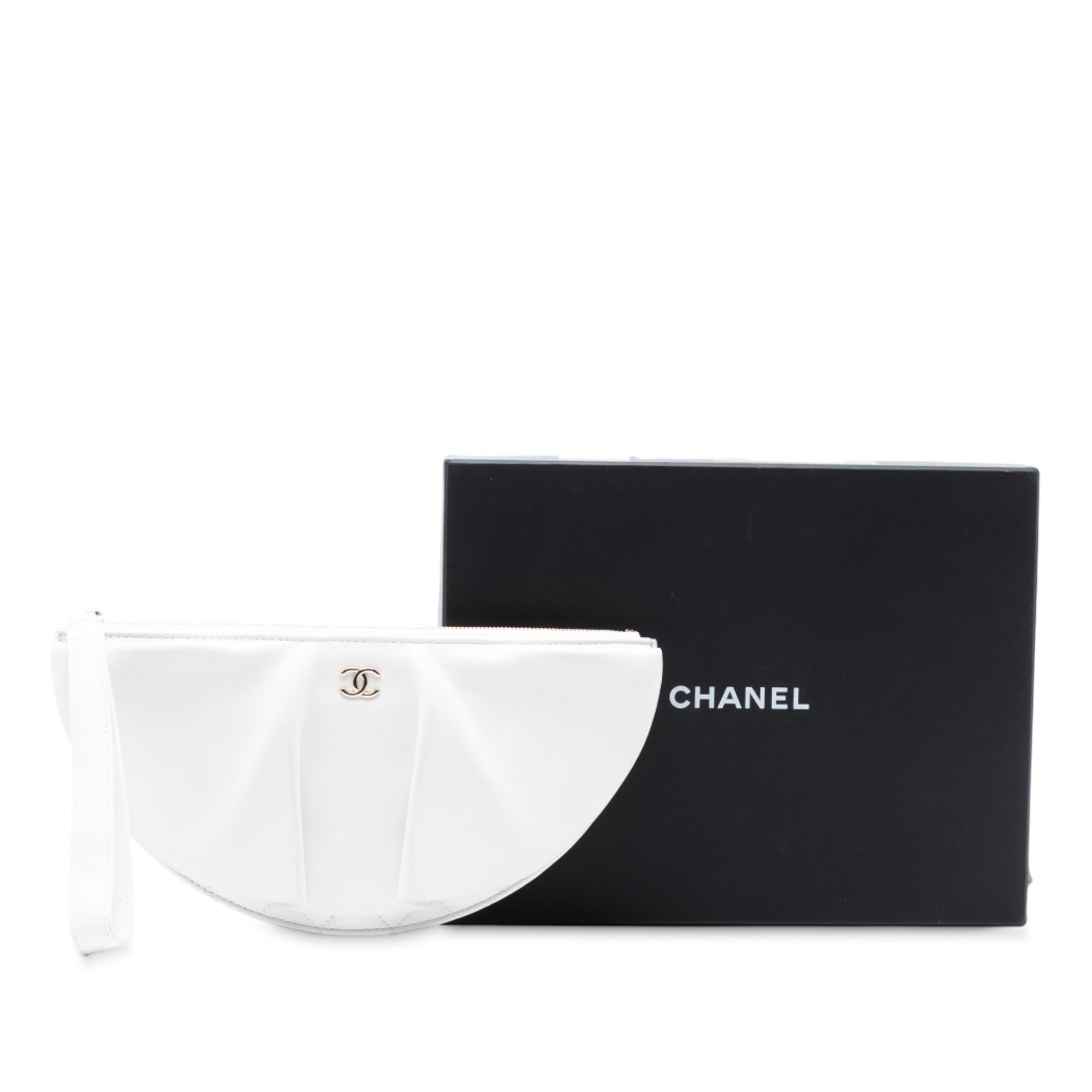 Chanel Lambskin Wave Clutch - image 8