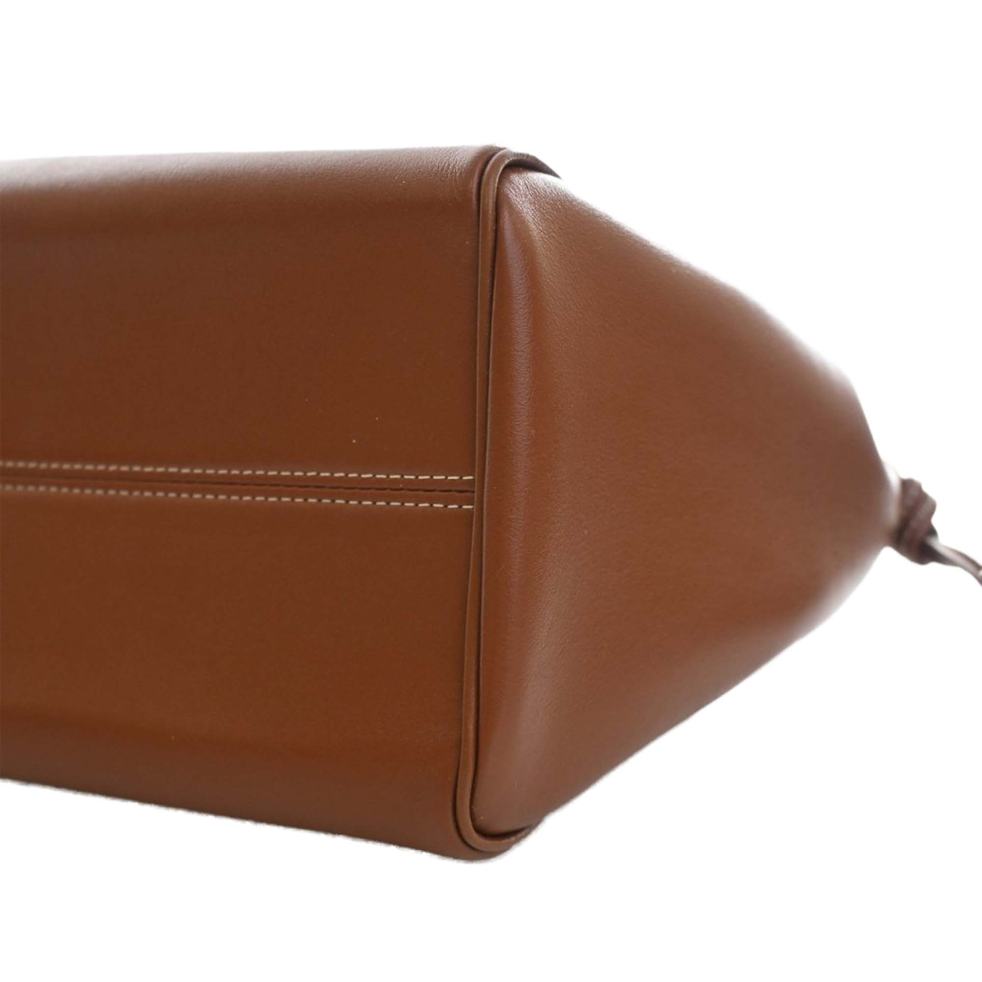 Celine Small Calfskin Cuir Triomphe Cabas Drawstring Satchel - image 12