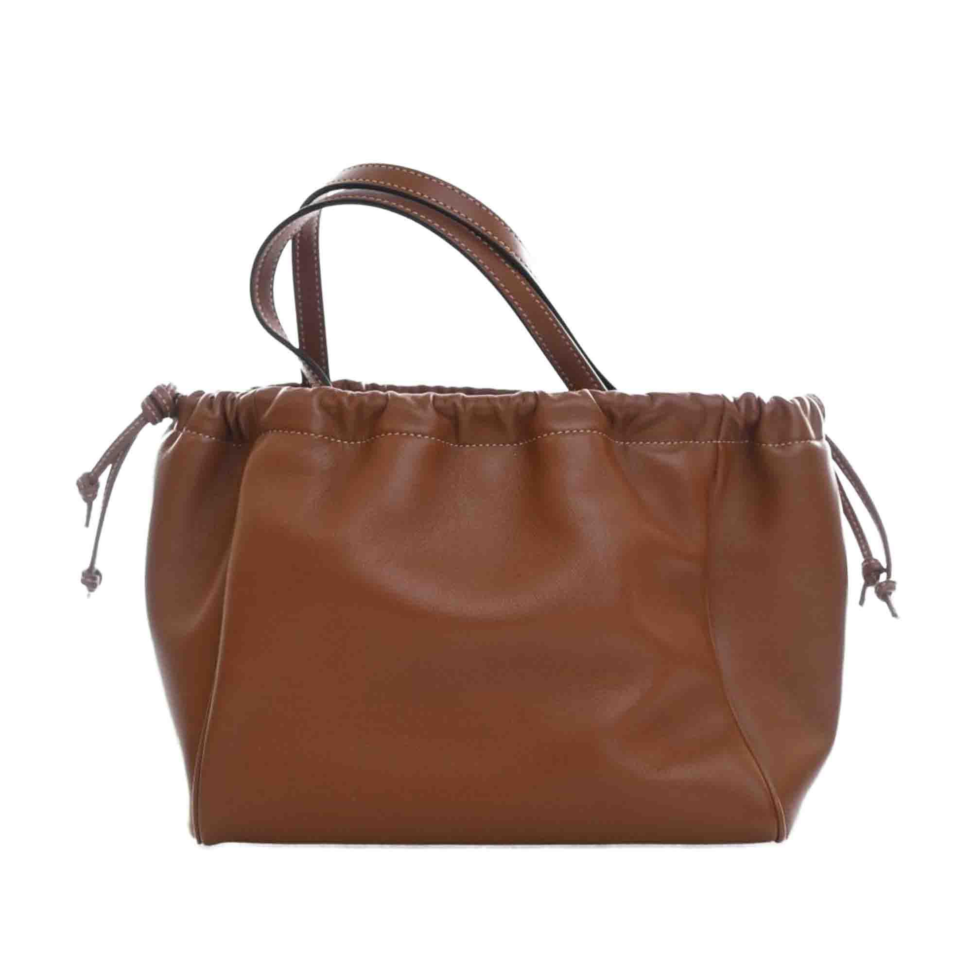 Celine Small Calfskin Cuir Triomphe Cabas Drawstring Satchel - image 4