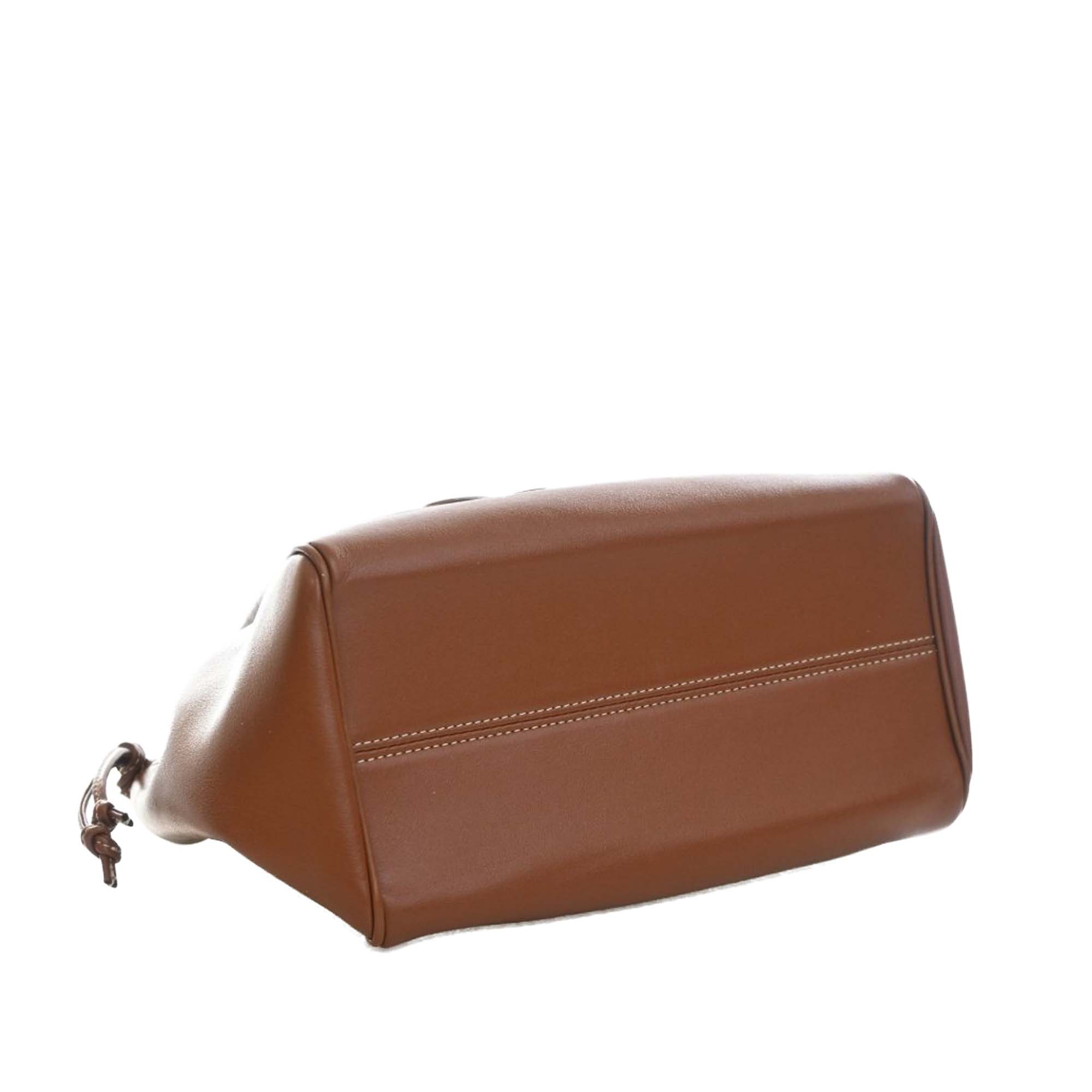 Celine Small Calfskin Cuir Triomphe Cabas Drawstring Satchel - image 6