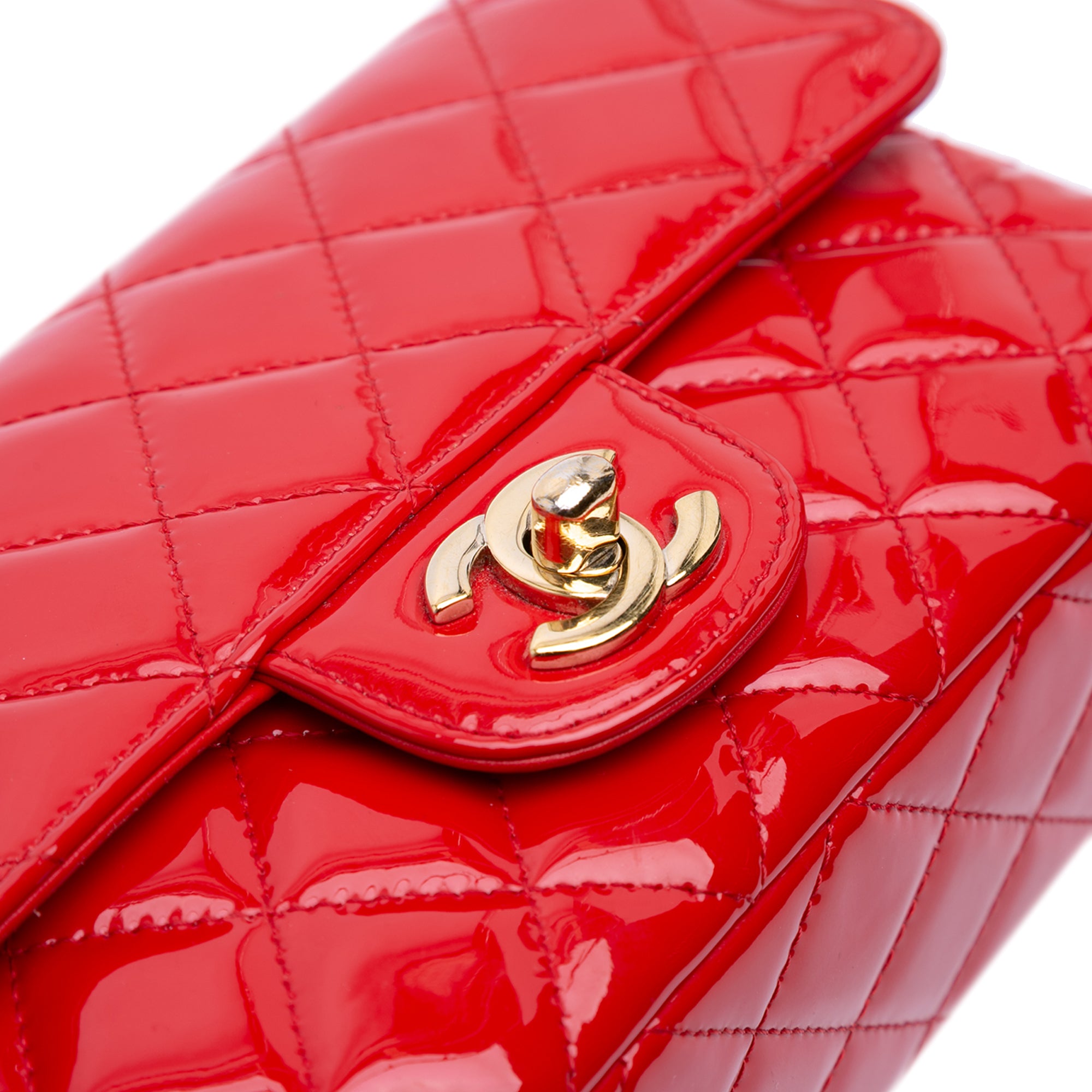 Chanel Mini Rectangular Classic Patent Single Flap - image 8
