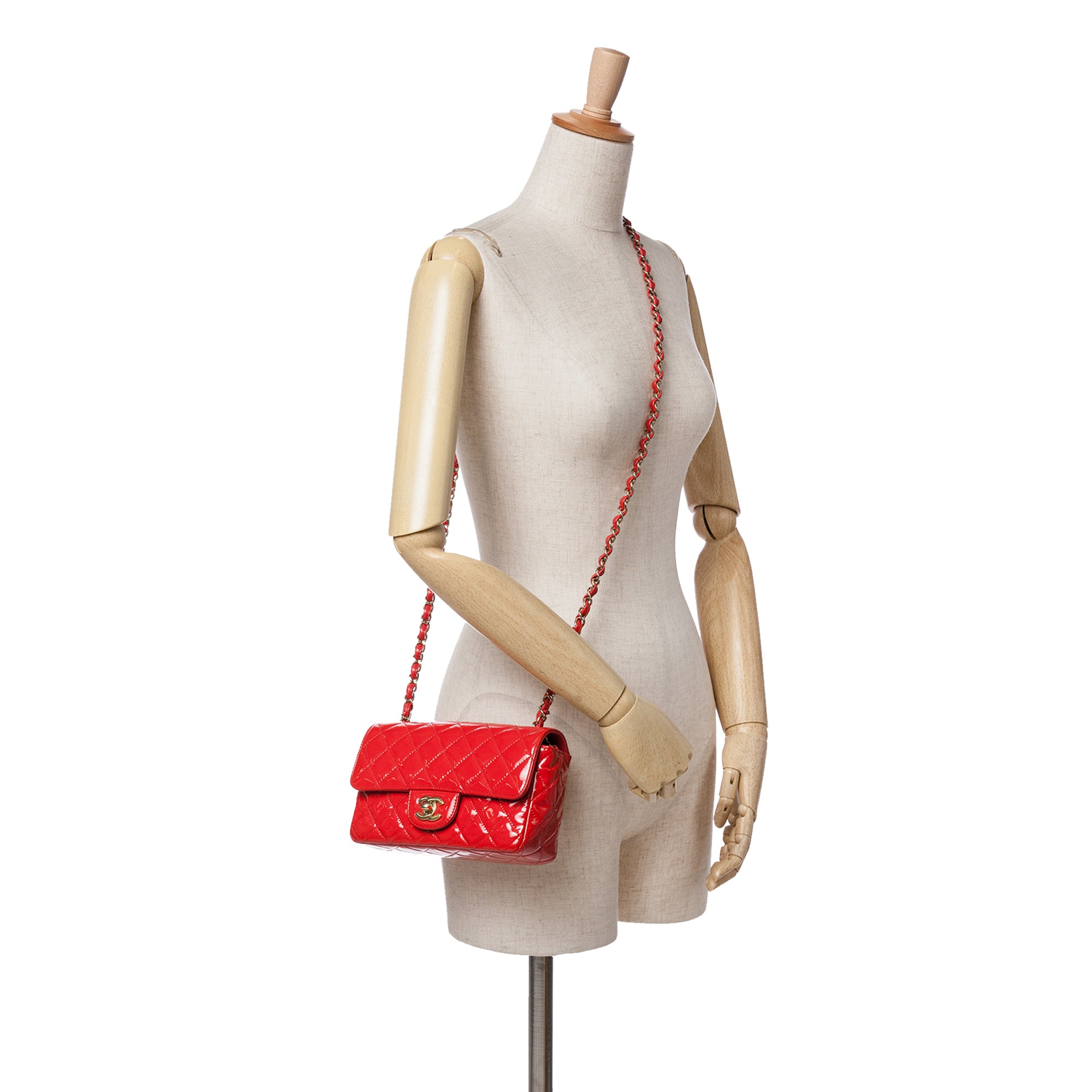 Chanel Mini Rectangular Classic Patent Single Flap - image 9