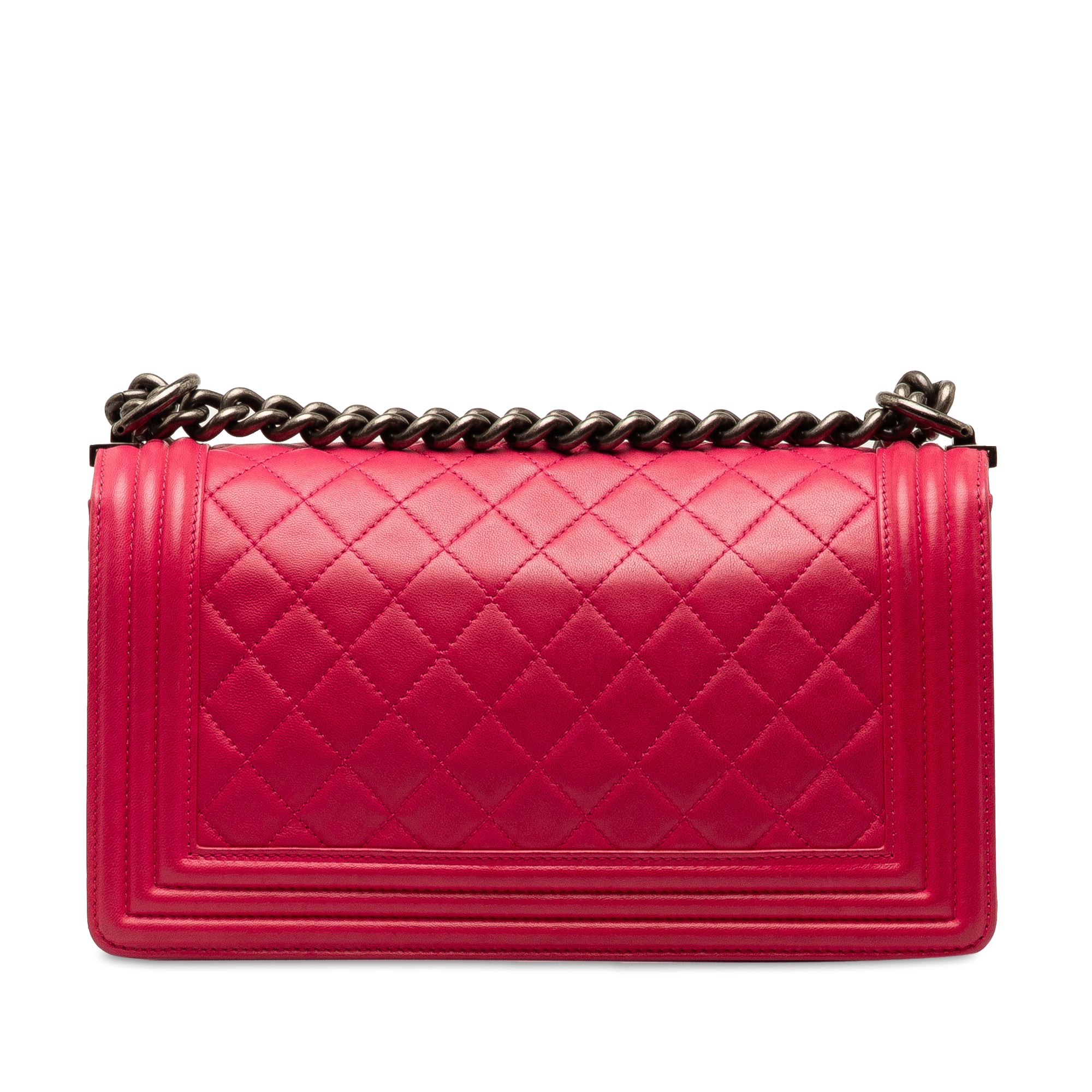 Chanel Old Medium Quilted Lambskin Boy Flap - image 3