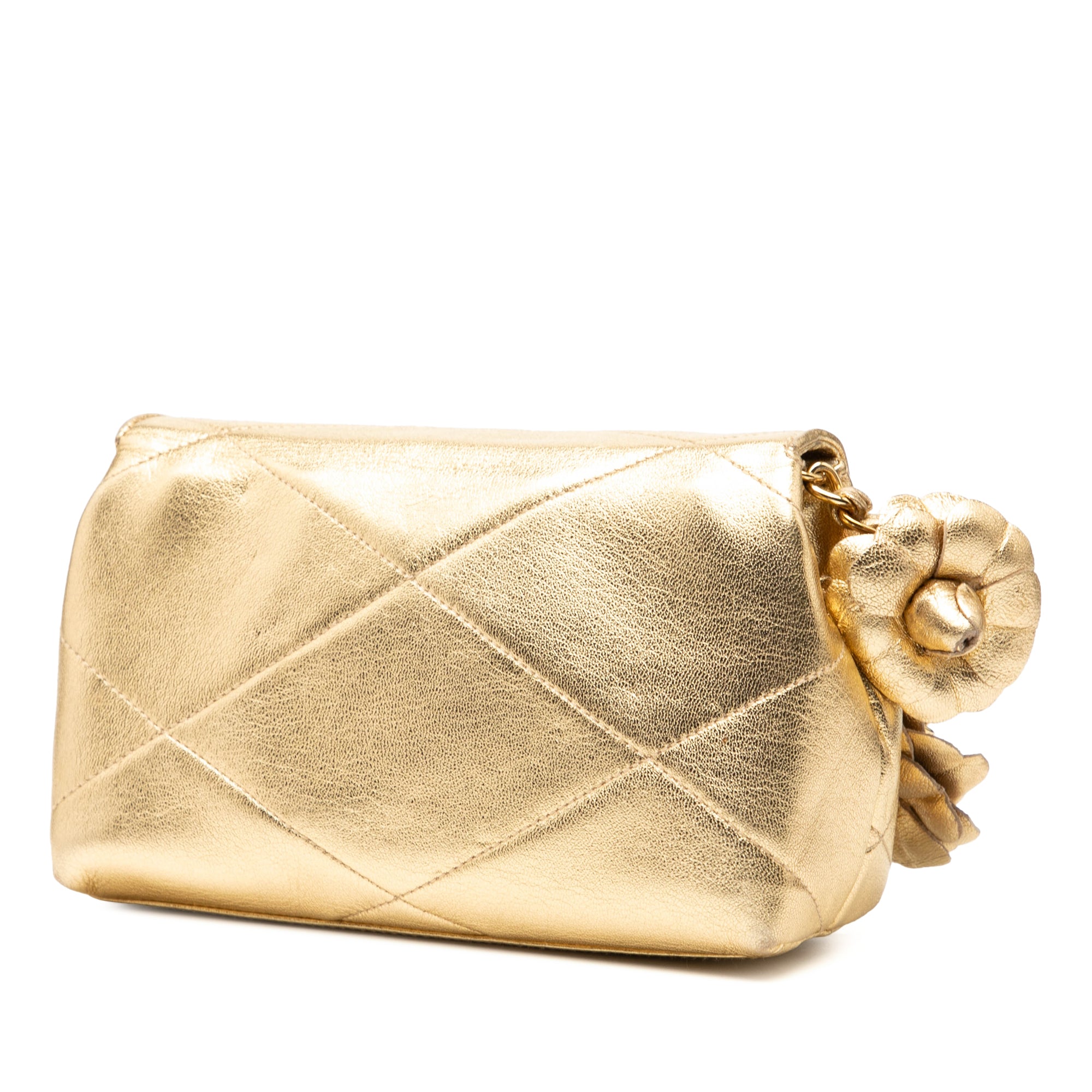Chanel Mini CC Quilted Calfskin Camellia Crossbody - image 2
