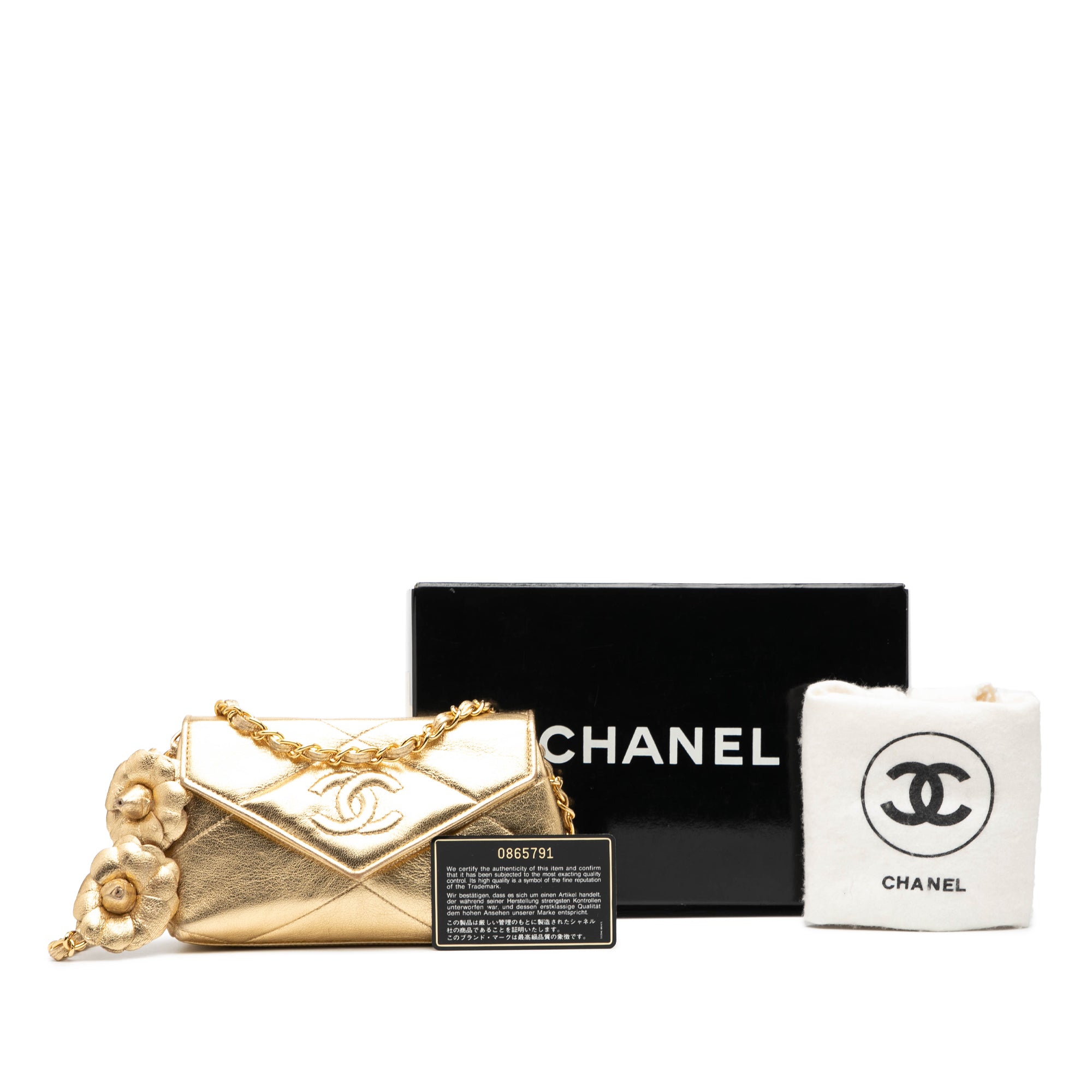 Chanel Mini CC Quilted Calfskin Camellia Crossbody - image 9
