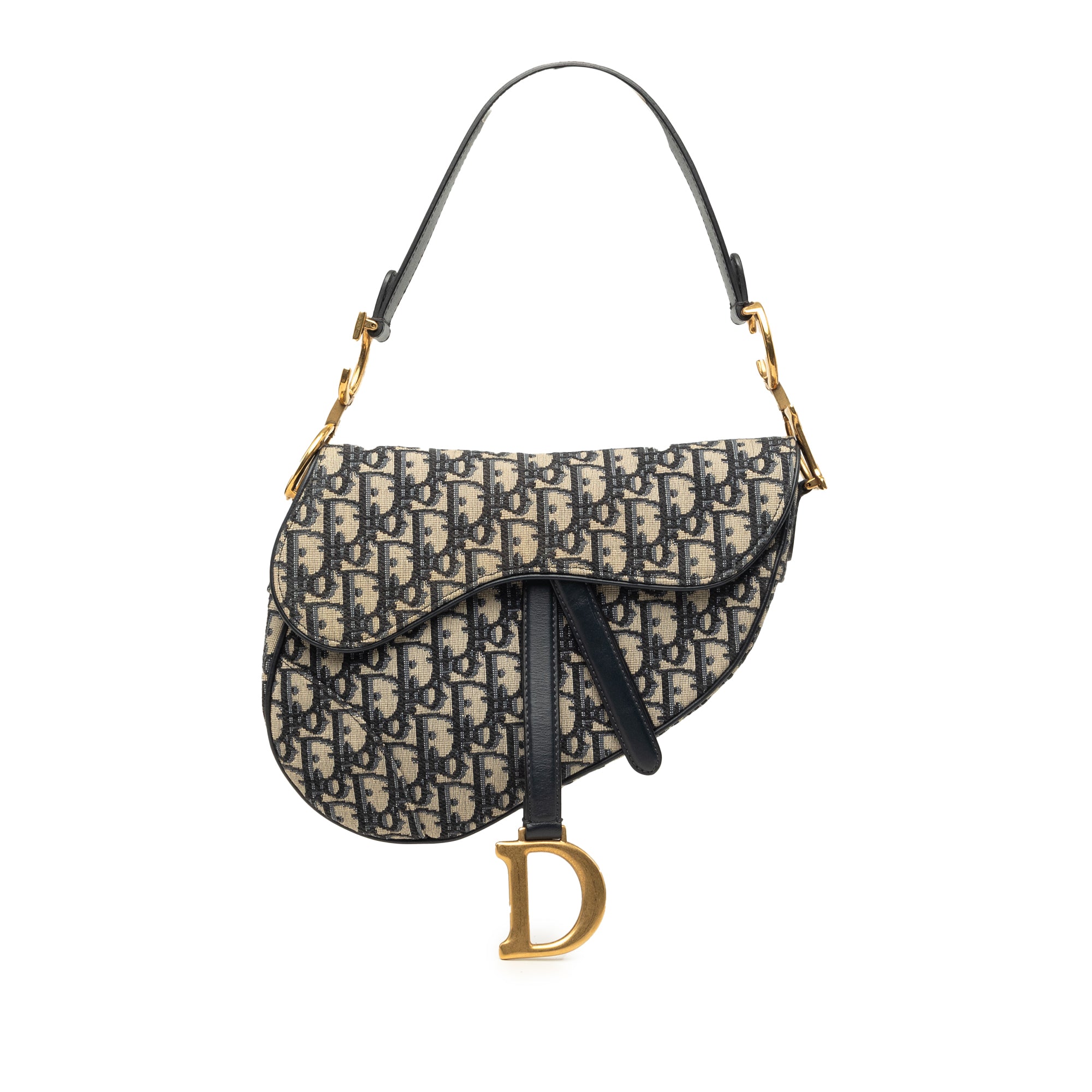 Dior Oblique Canvas Saddle Bag - image 1