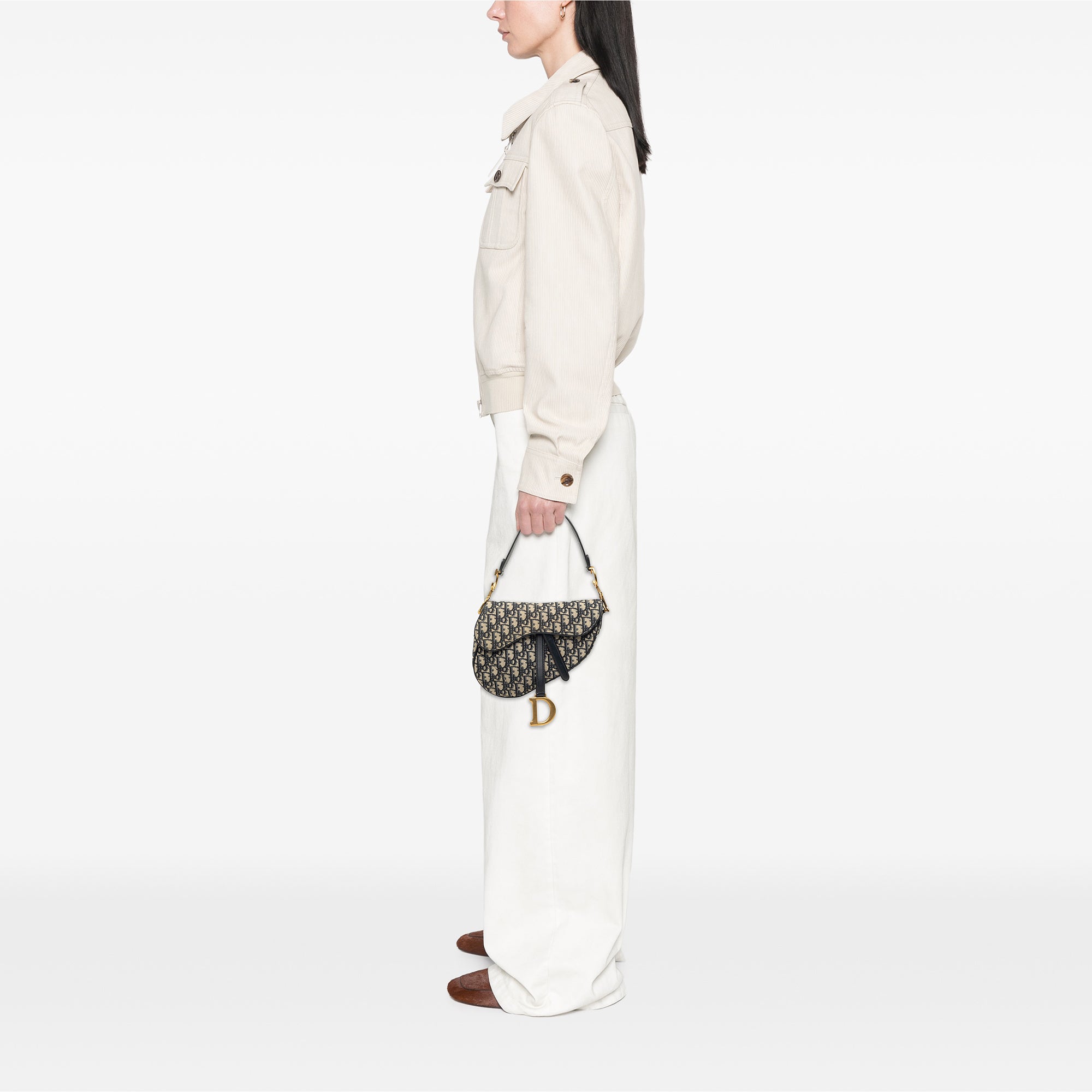 Dior Oblique Canvas Saddle Bag - image 6
