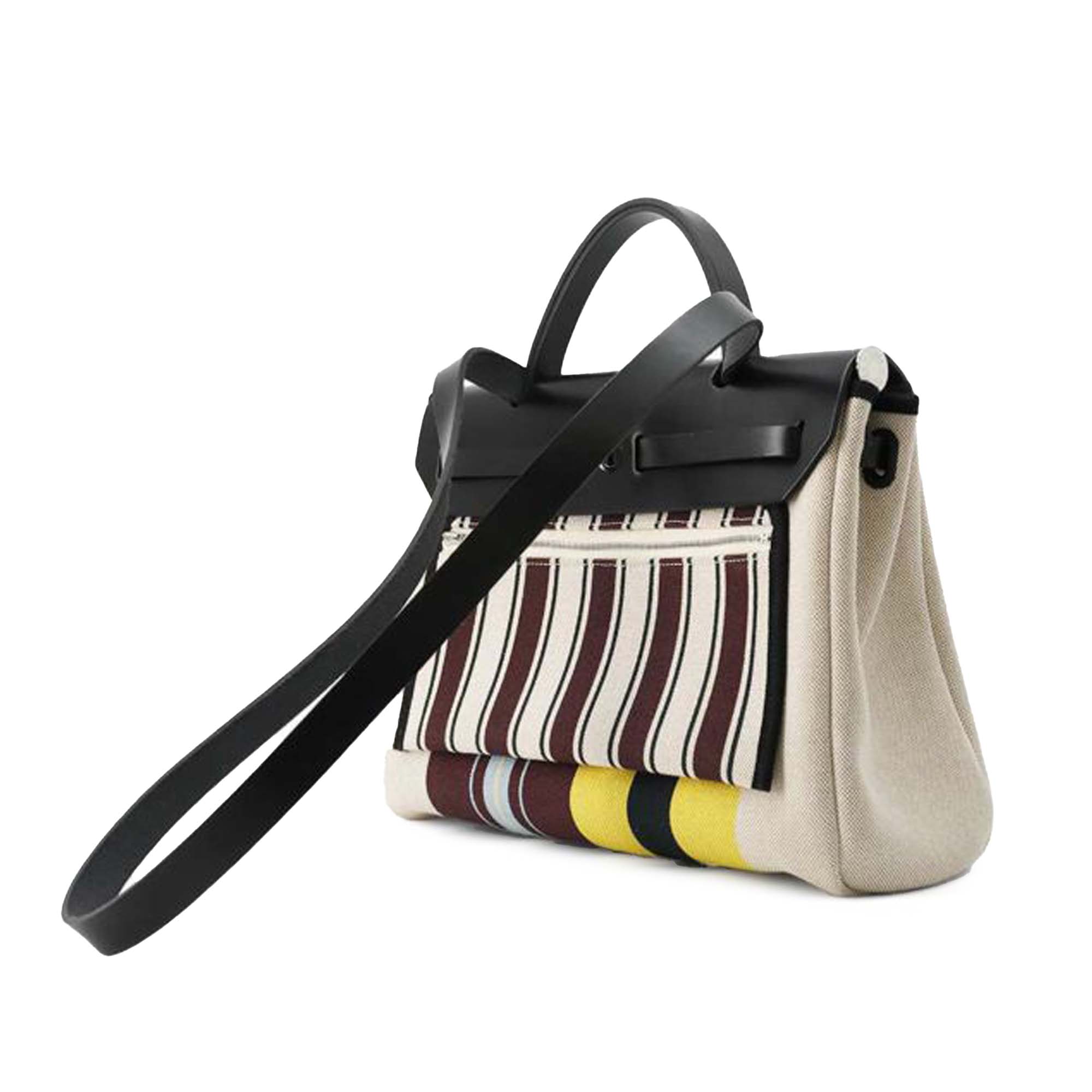 Hermès H Plume Rayures d'Equipage Laquered Herbag Zip 31 - image 2